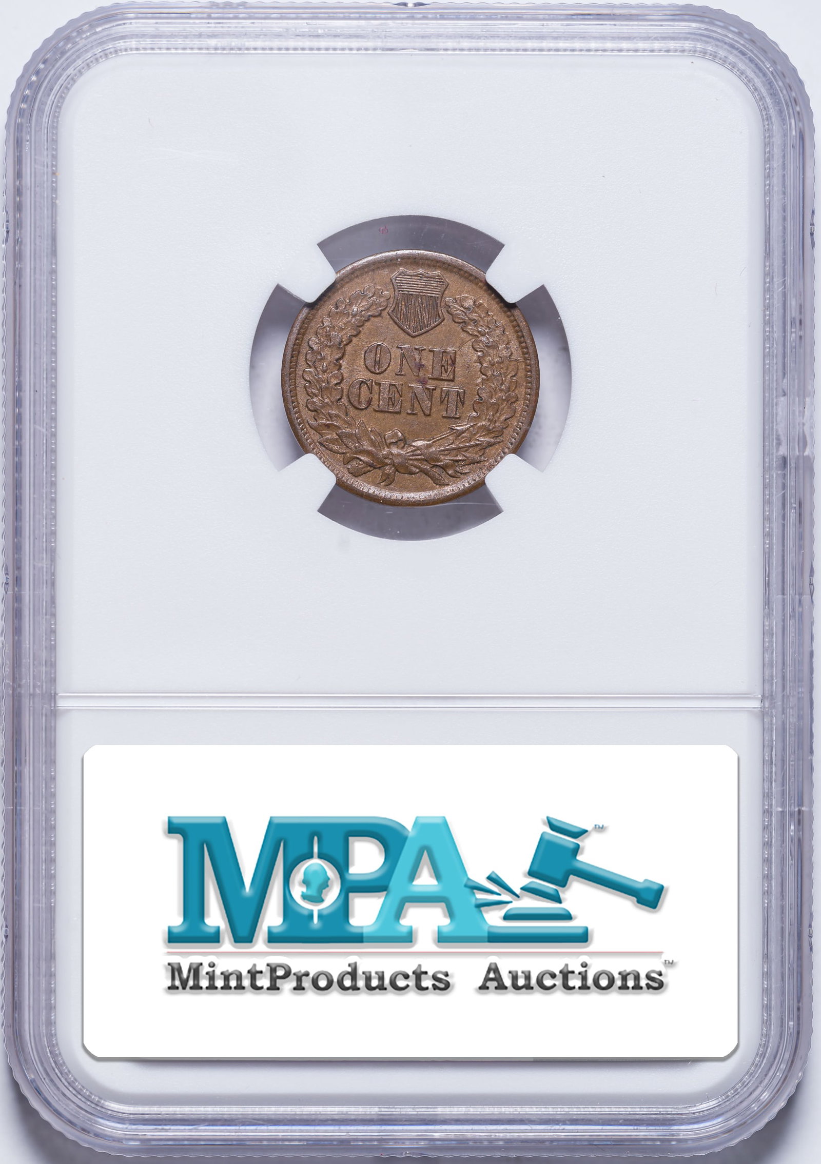 NGC MS-62 BN 1864 Bronze Indian Cent - 2