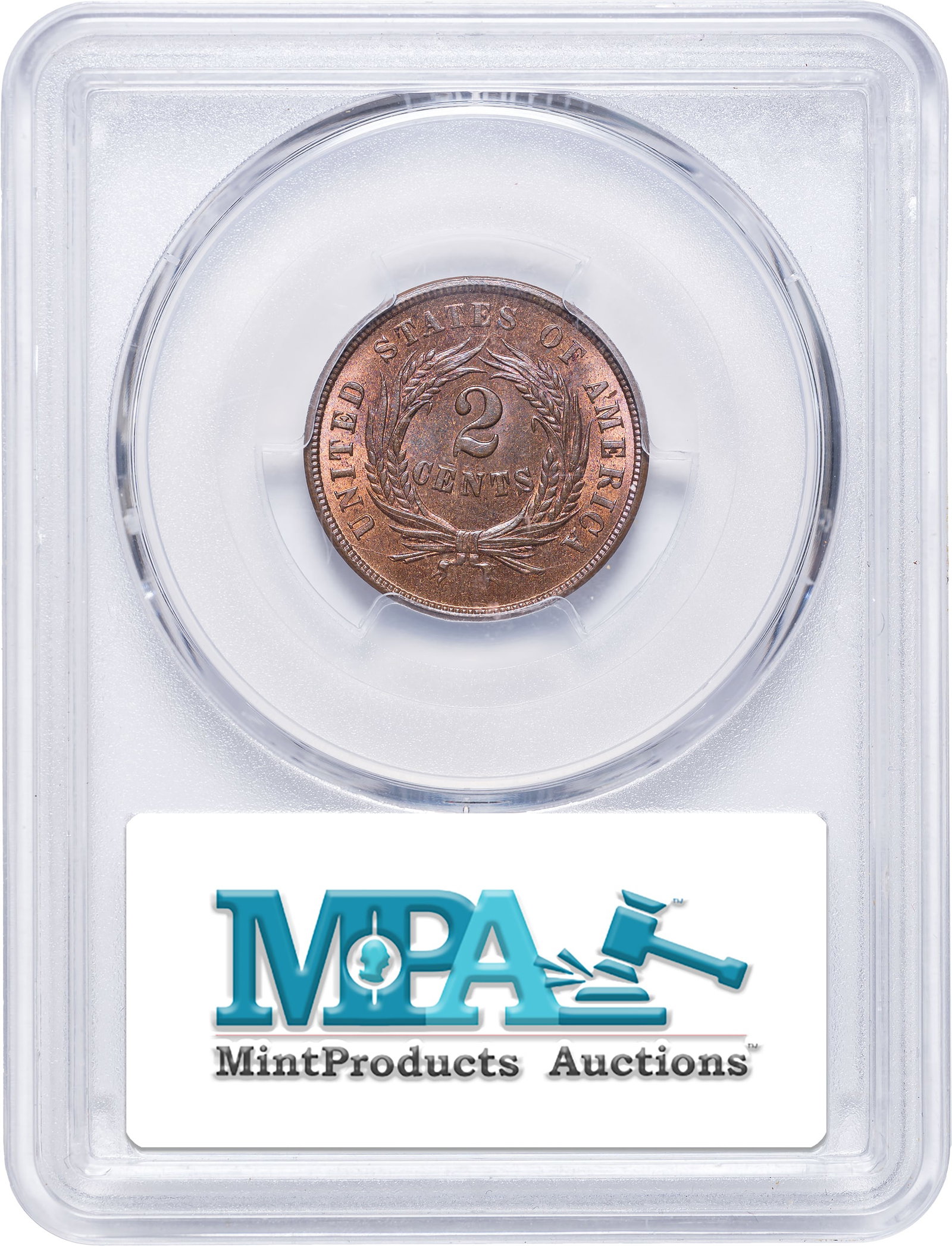 PCGS MS-65 RB 1865 Two-Cents - 2
