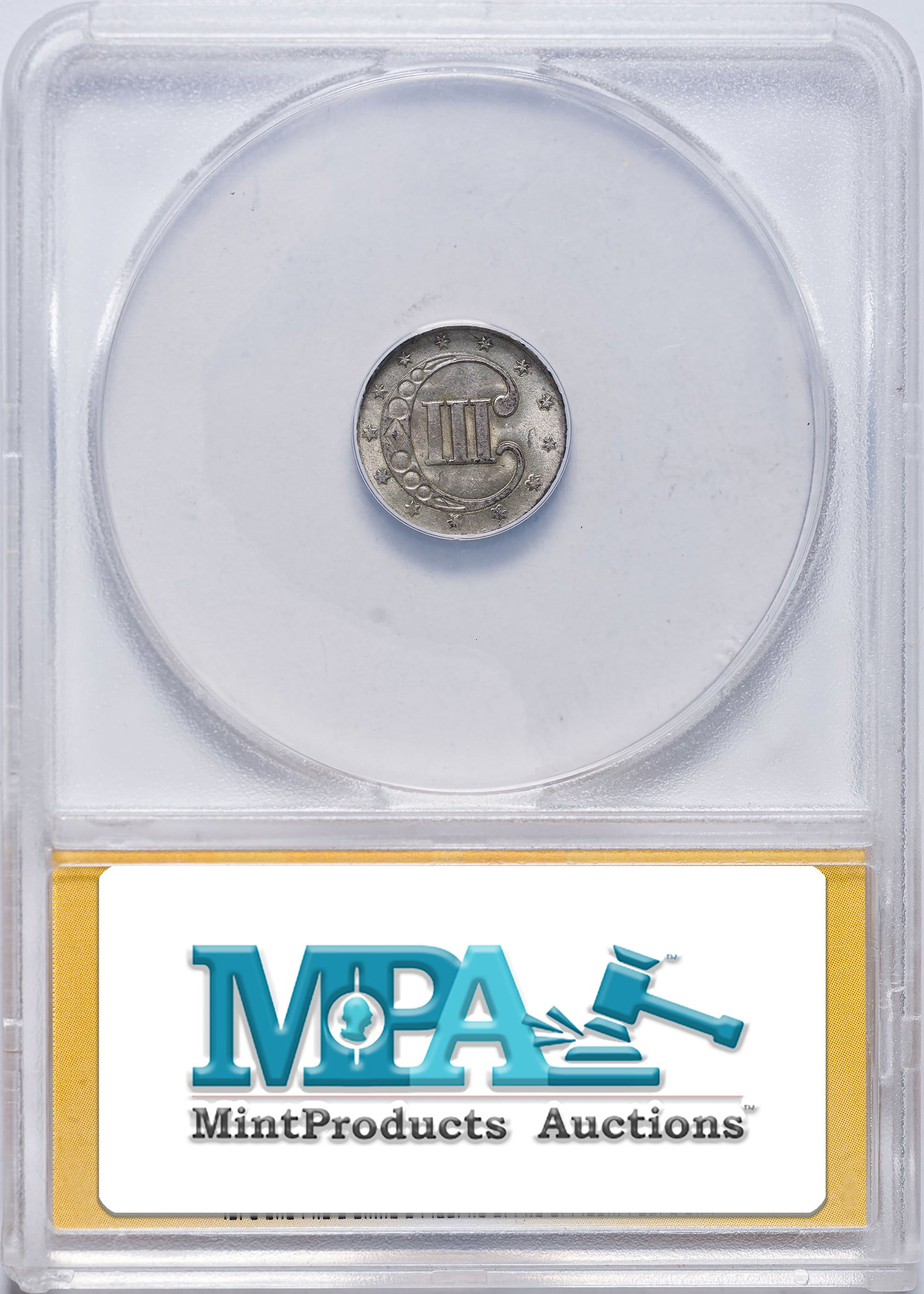 ANACS MS-62 1853 Silver Three-Cents - 2