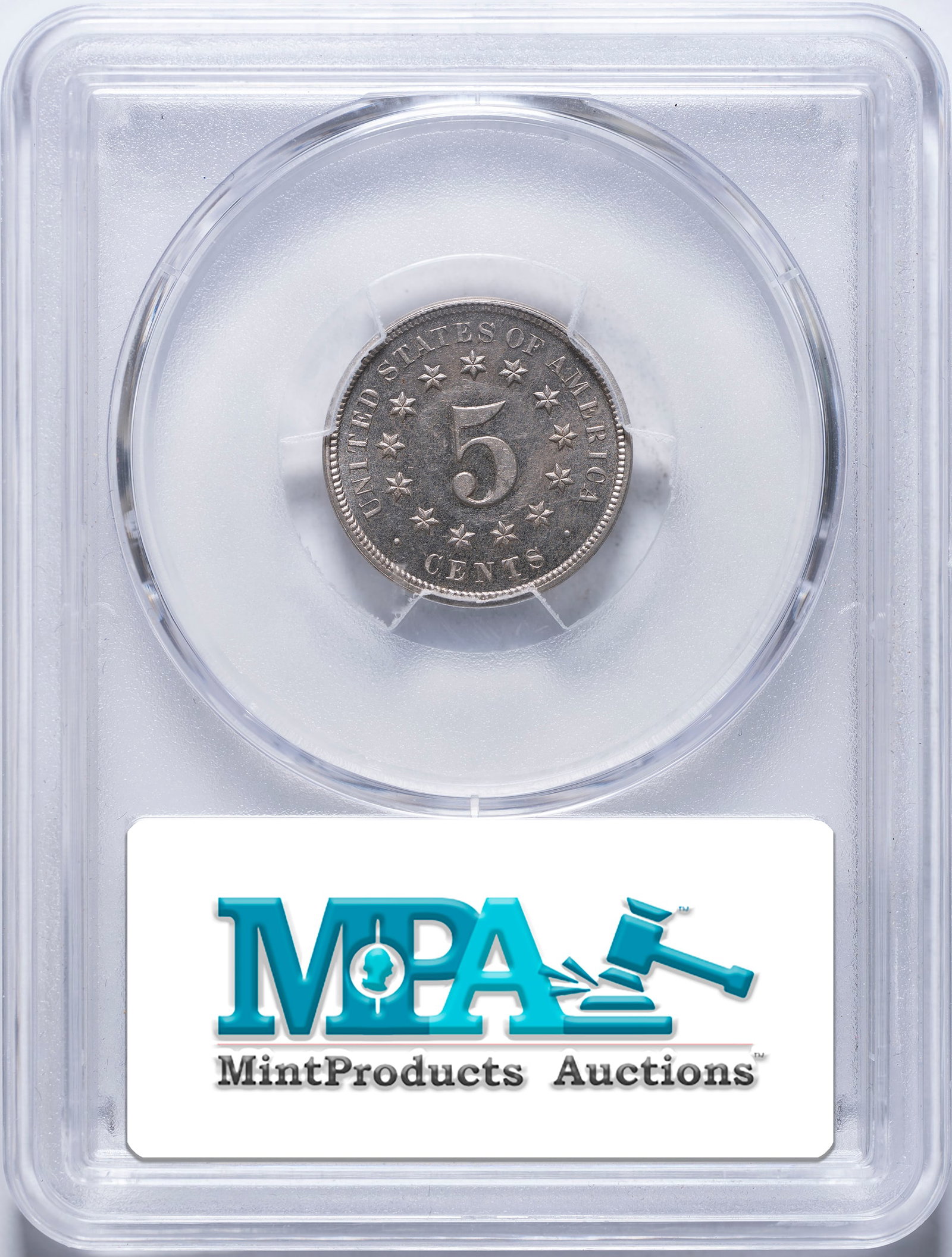 PCGS Proof-62 1876 Shield Nickel - 2