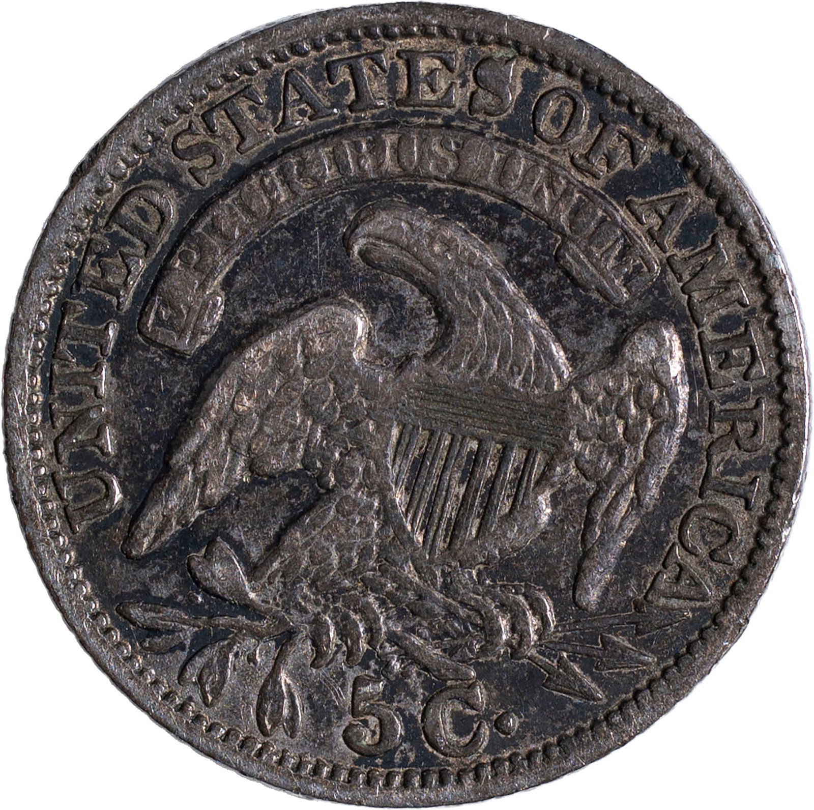 Choice VF-35 1834 Capped Bust Half Dime - 2