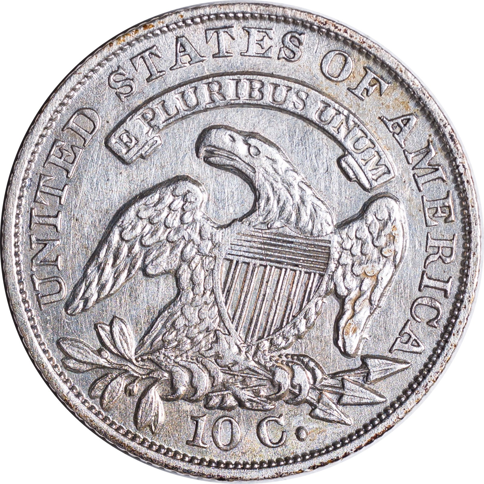 AU+ Details 1835 Capped Bust Dime - 2