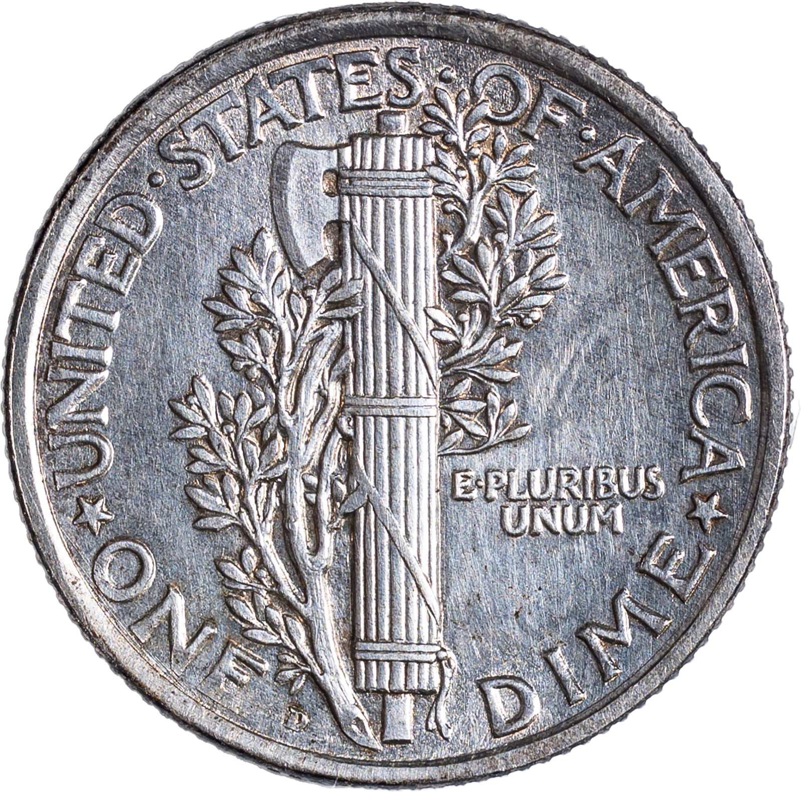 Unc Details 1921-D Mercury Dime - 2