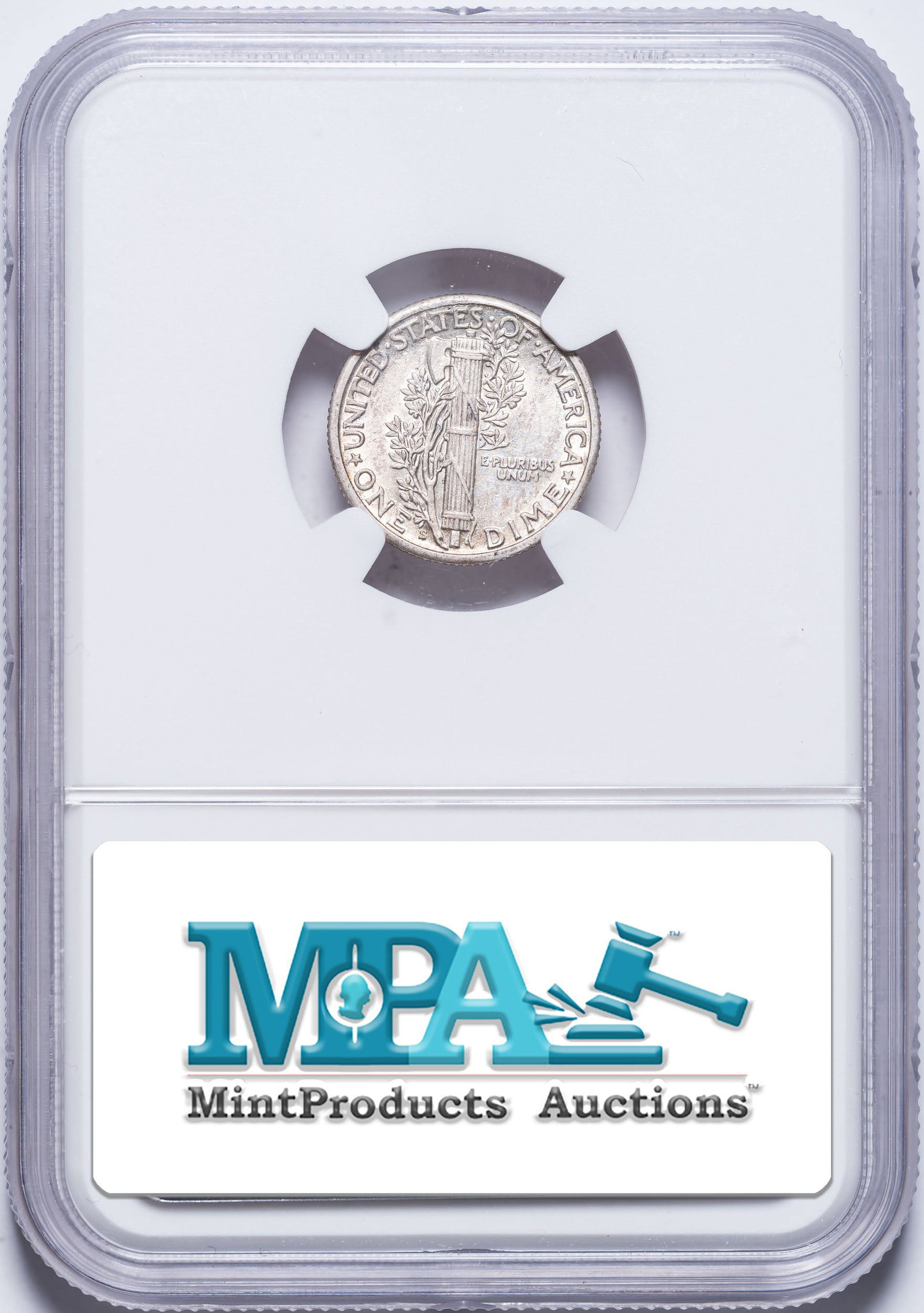 NGC AU-53 1927-S Mercury Dime - 2