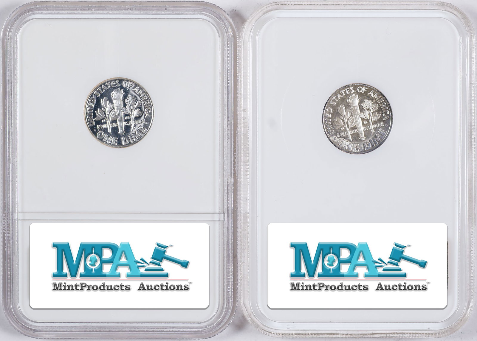NGC ULTRA CAM Proof-68 Dime Duo - 2