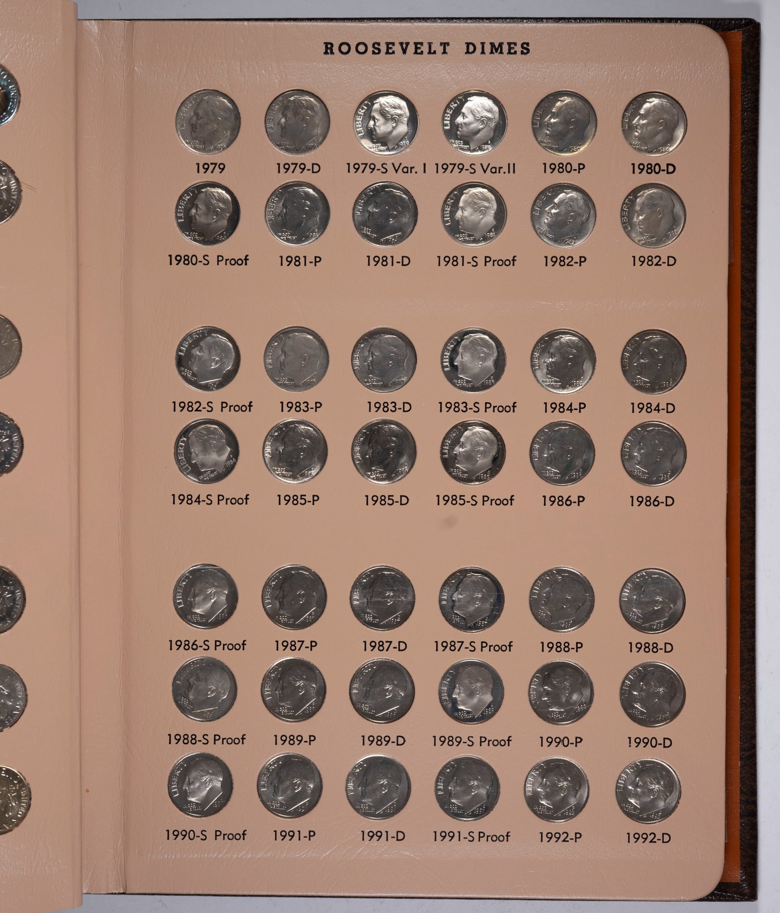 Complete Mostly BU 1946-2002 Roosevelt Dime Set - 6