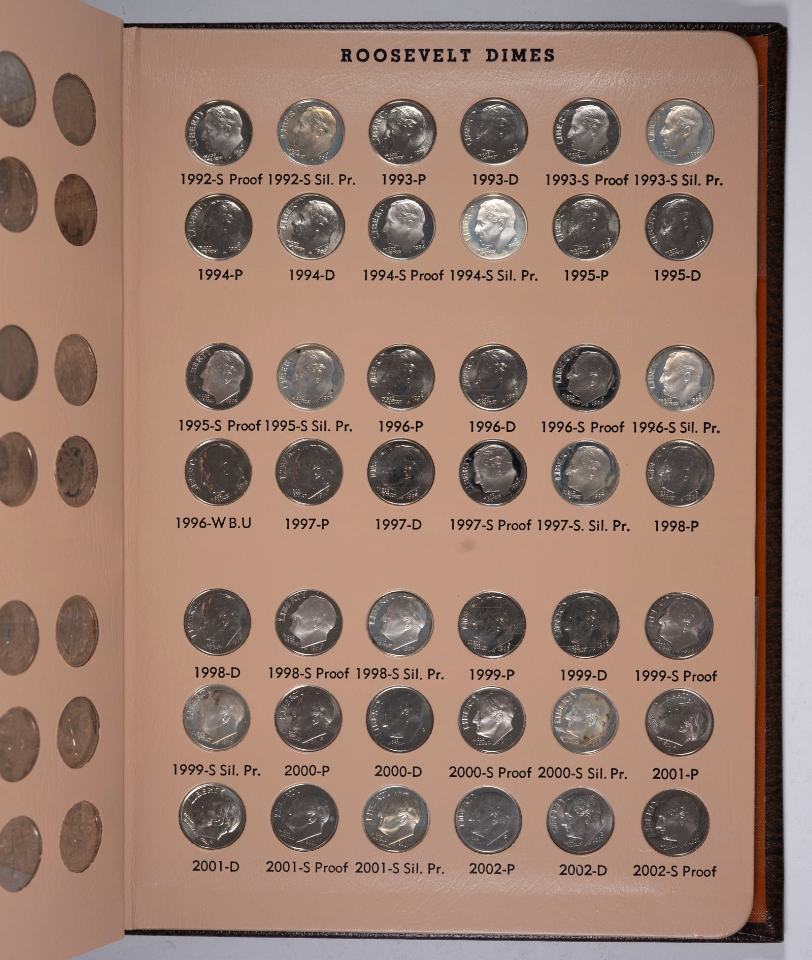 Complete Mostly BU 1946-2002 Roosevelt Dime Set - 7