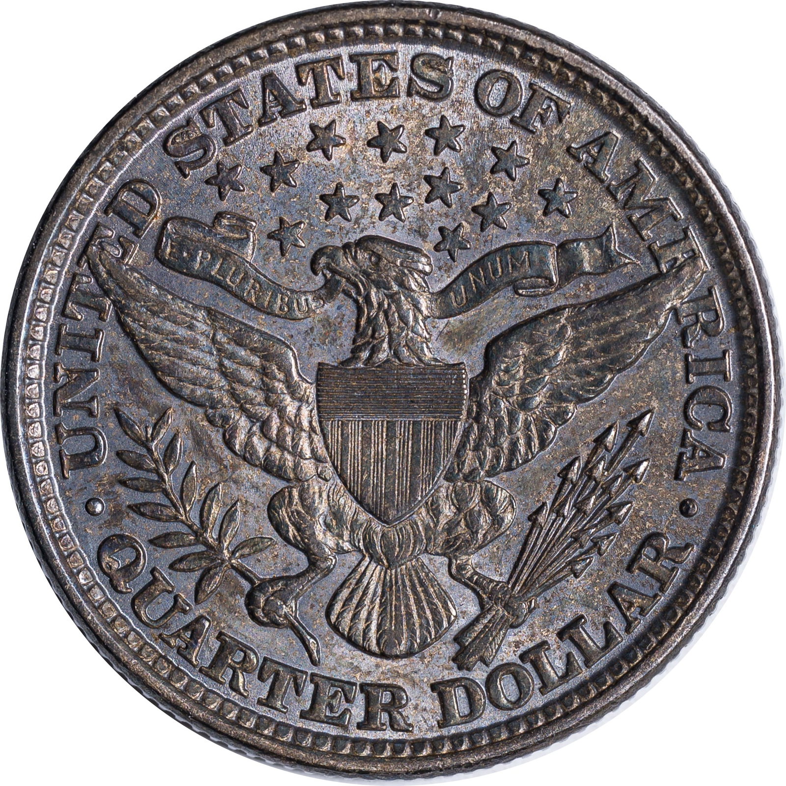 AU-58 1892 Barber Quarter - 2
