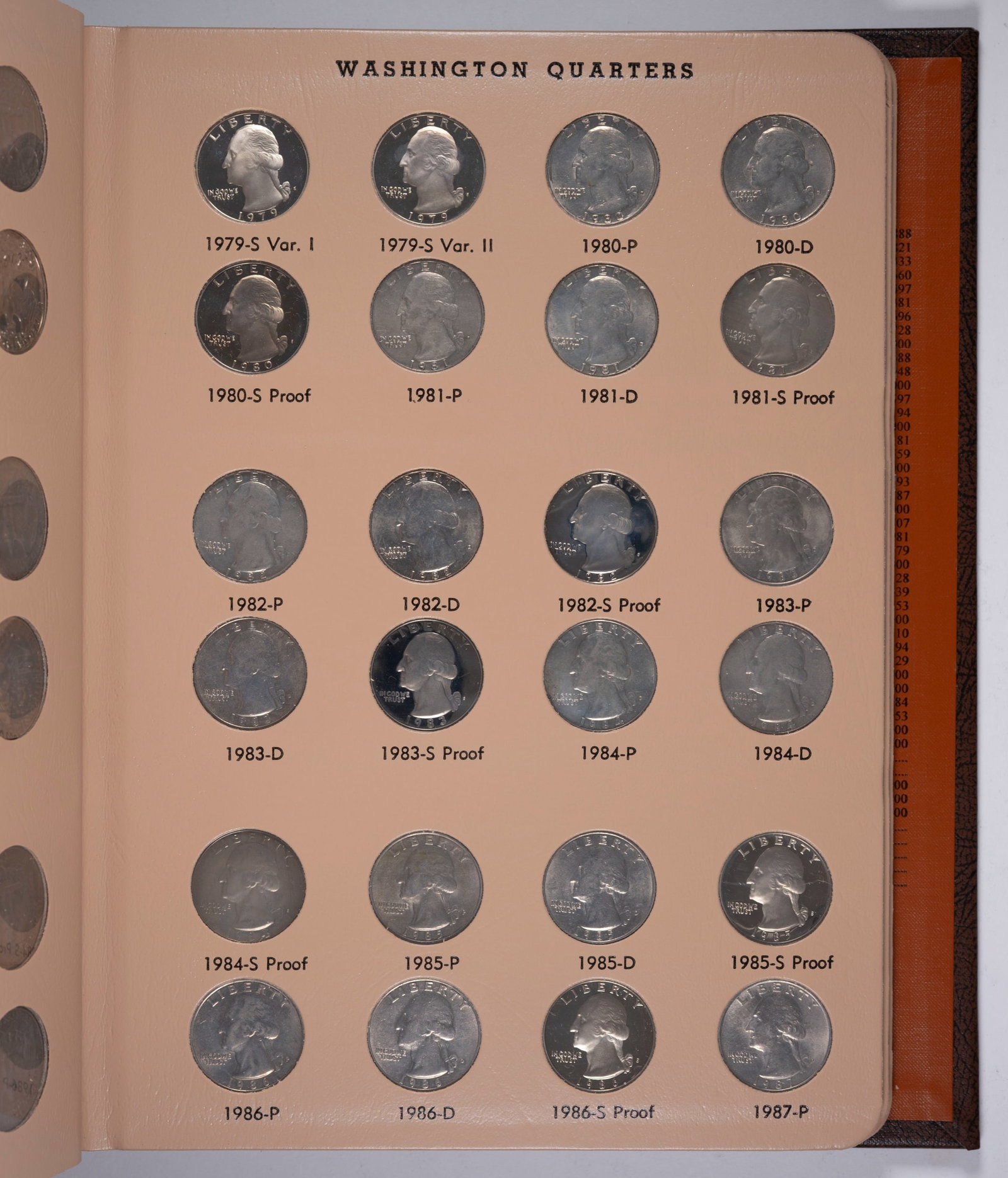 Complete 1932-98 Washington Quarter Set - 6