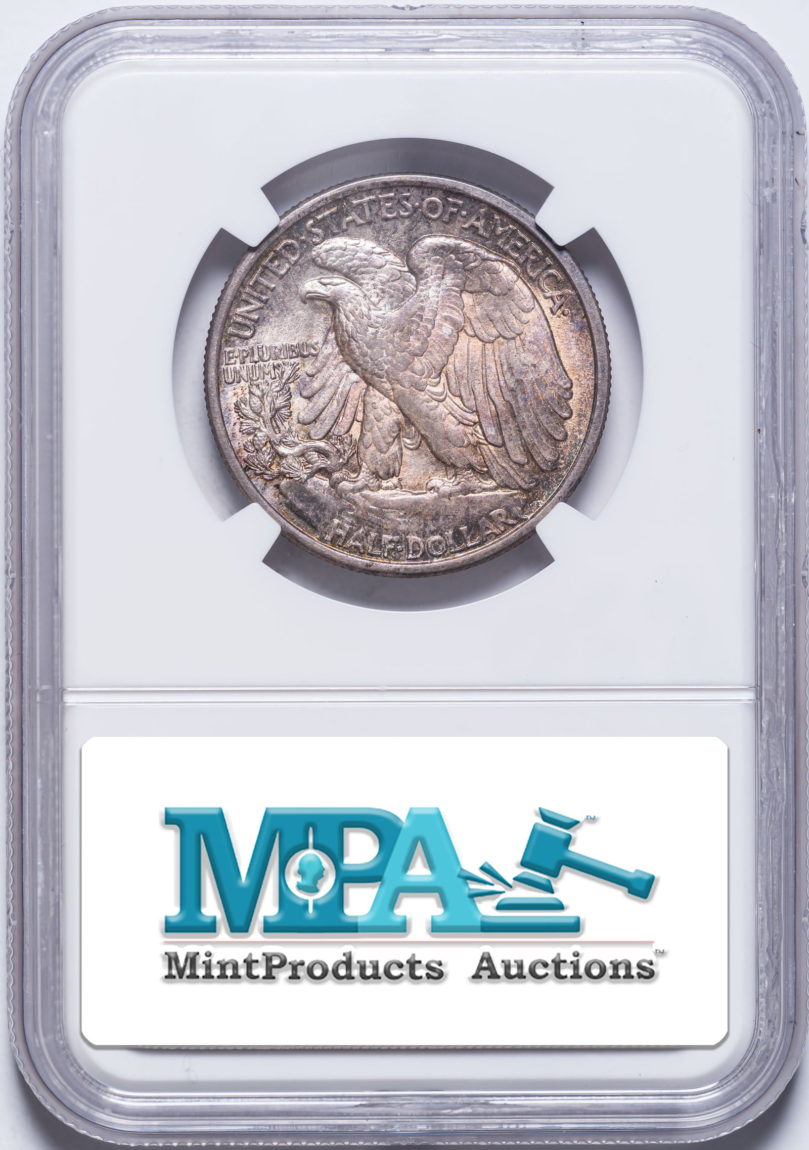 NGC MS-63 1916-D Walking Liberty Half Dollar - 2