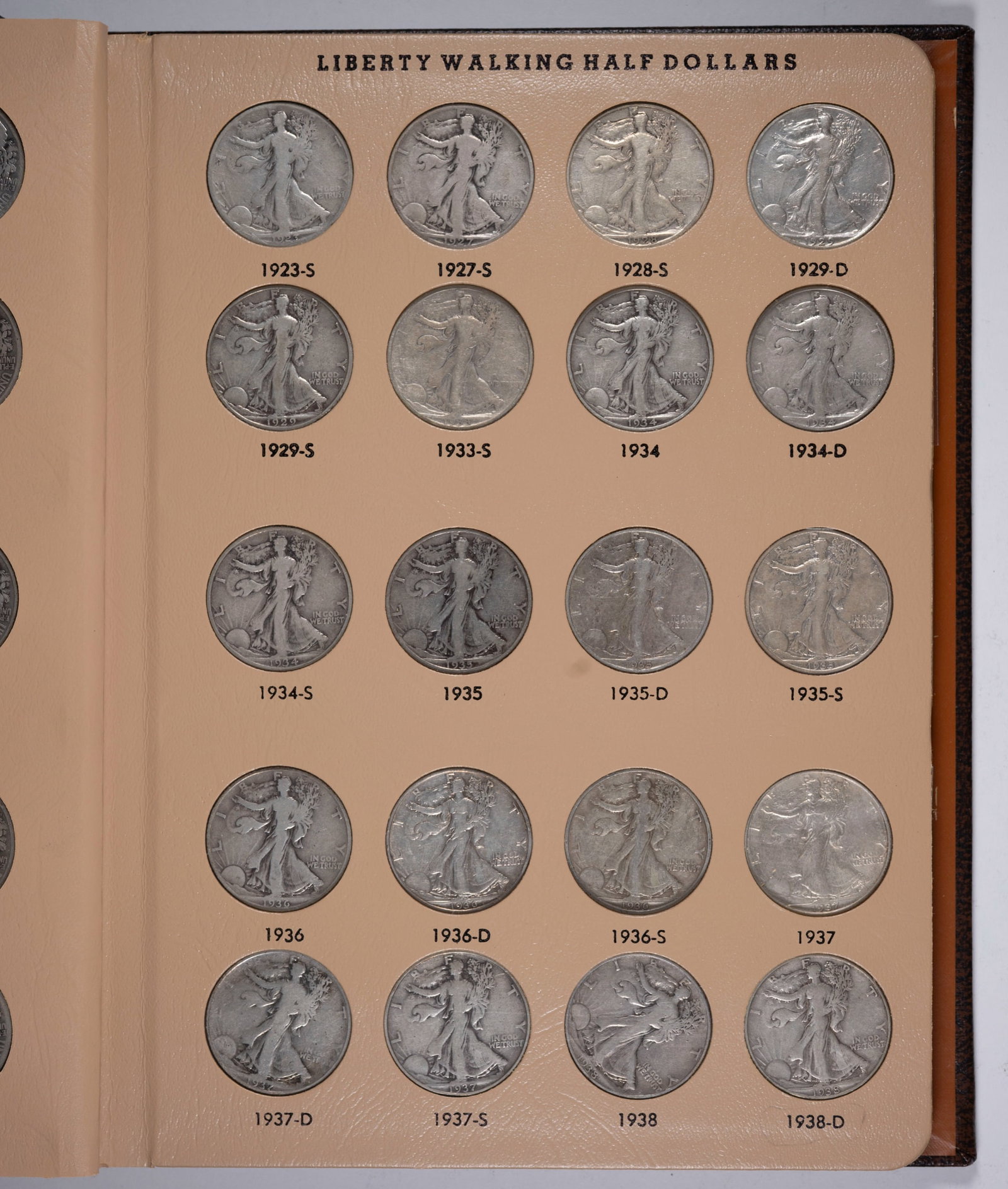 Complete Set Walking Liberty Half Dollars - 2