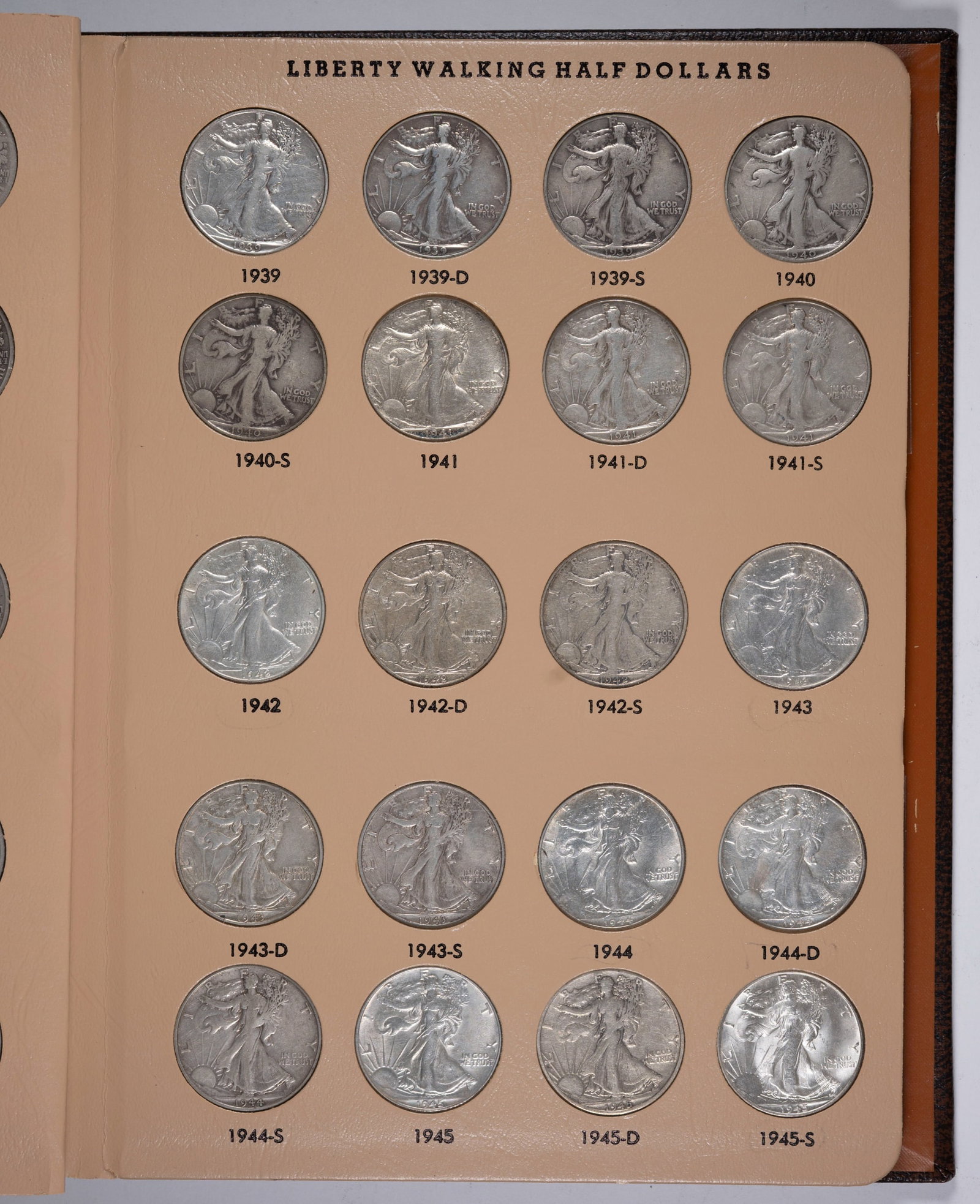 Complete Set Walking Liberty Half Dollars - 3