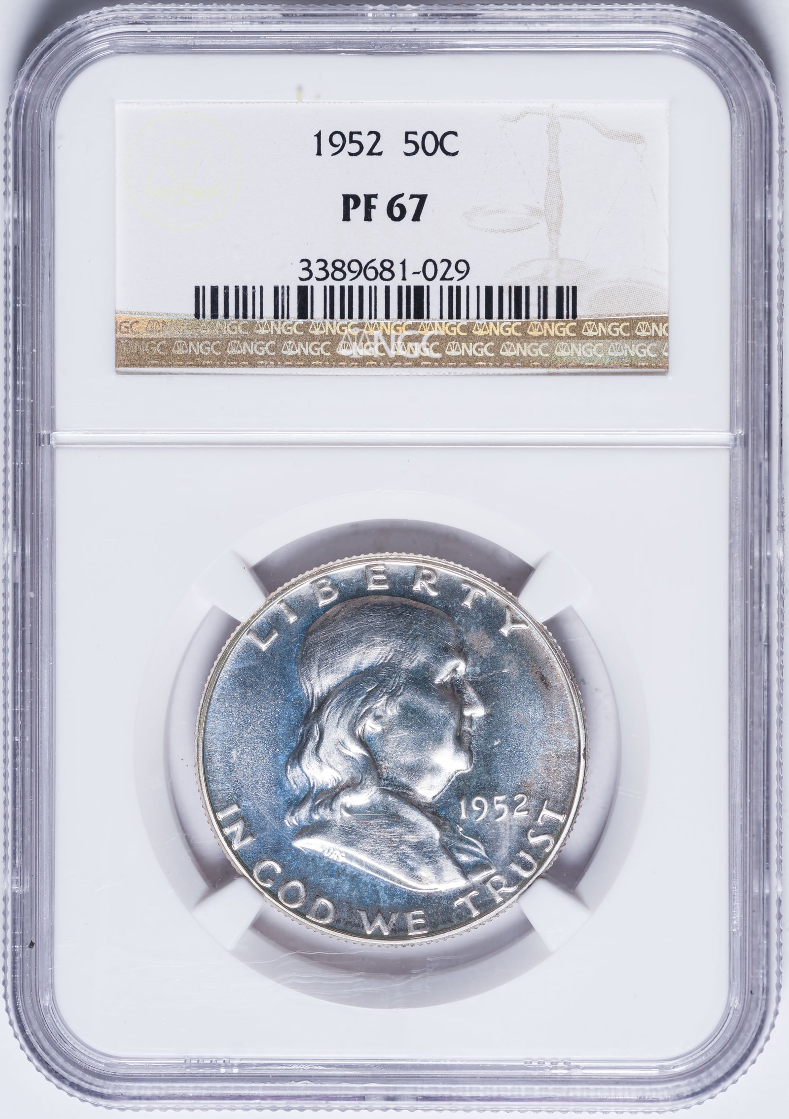 NGC Proof-67 1952 Half Dollar (1 of 2)
