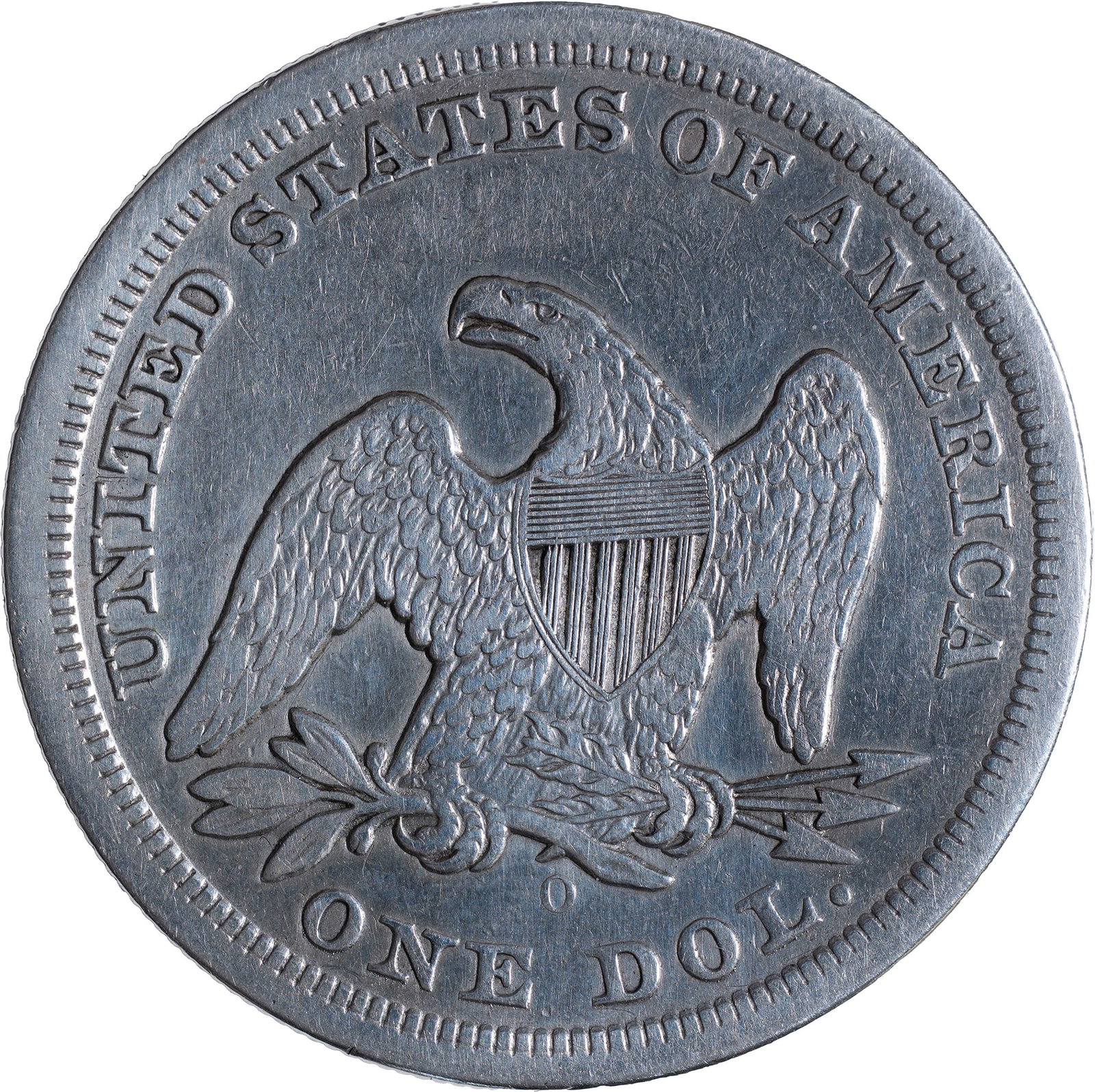 VF-20 Details 1846-O Liberty Seated Dollar - 2