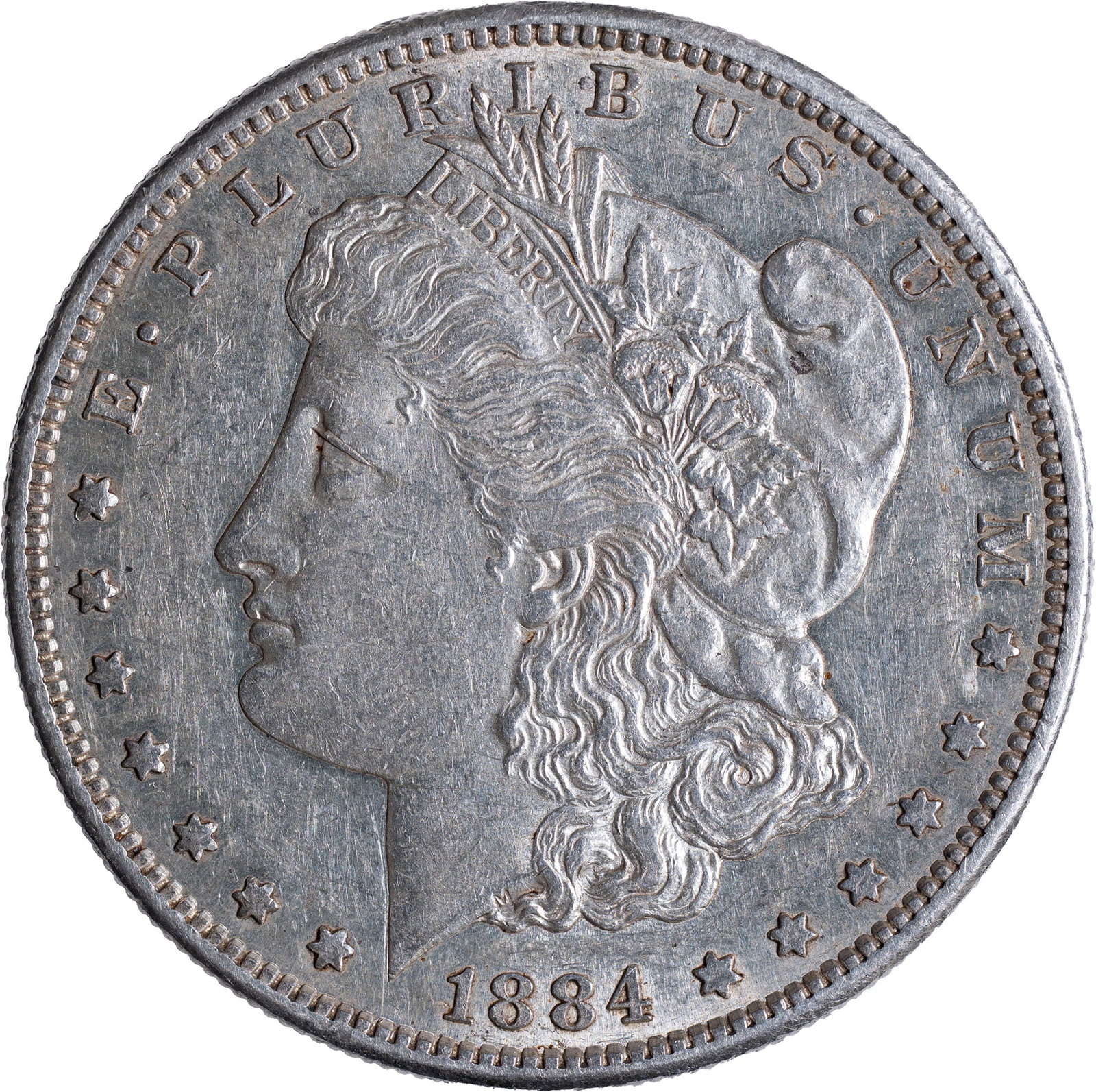 AU-50 1884-S Morgan Dollar (1 of 2)