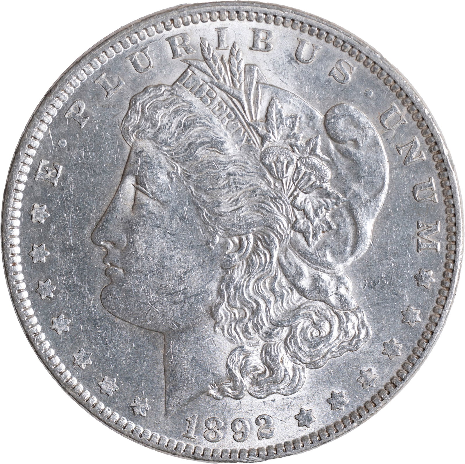 AU-58 1892 Morgan Dollar (1 of 2)