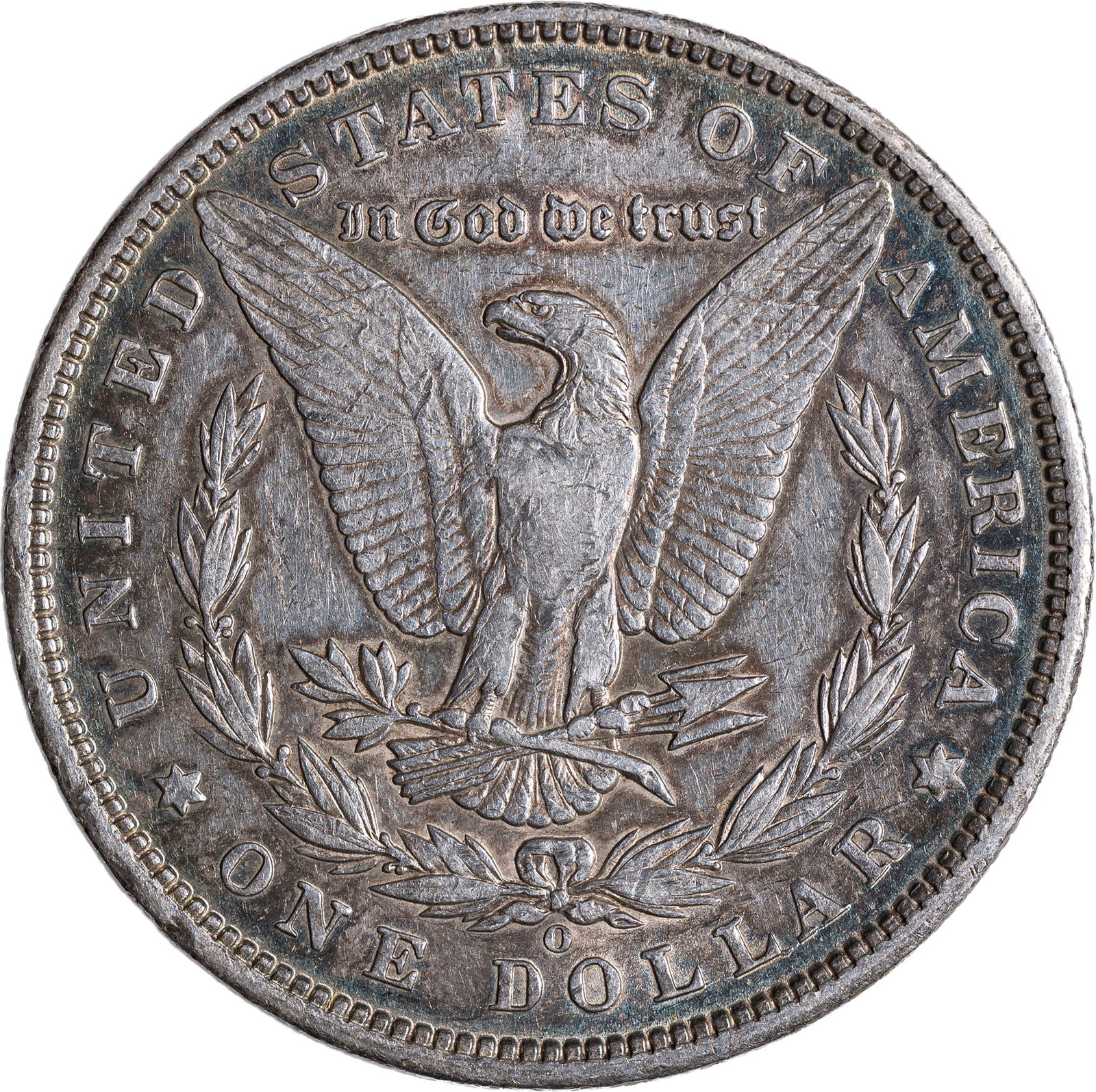 AU-50 Colorful 1894-O Morgan Dollar - 2