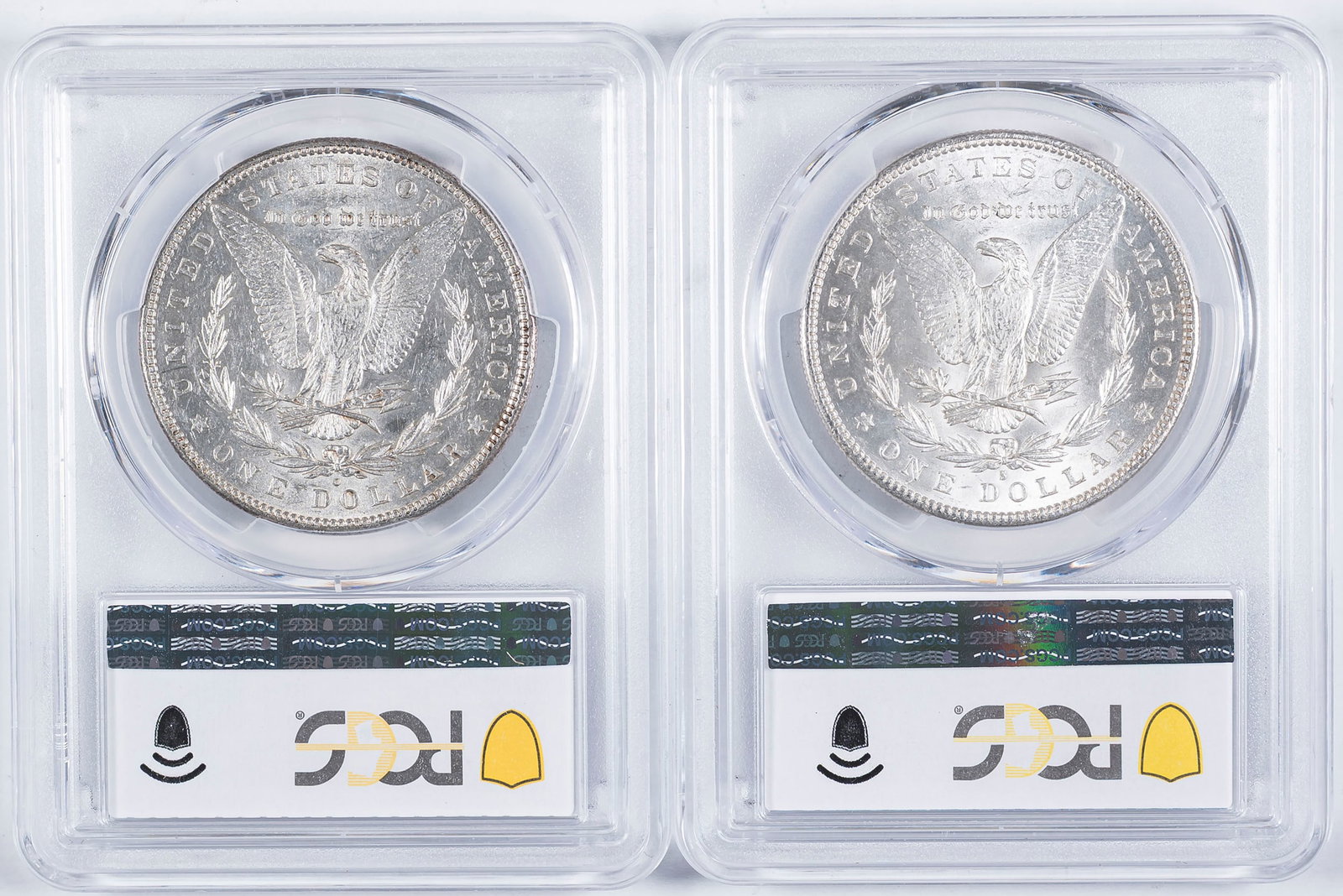 PCGS-Certified AU Morgan Dollar Pair - 2