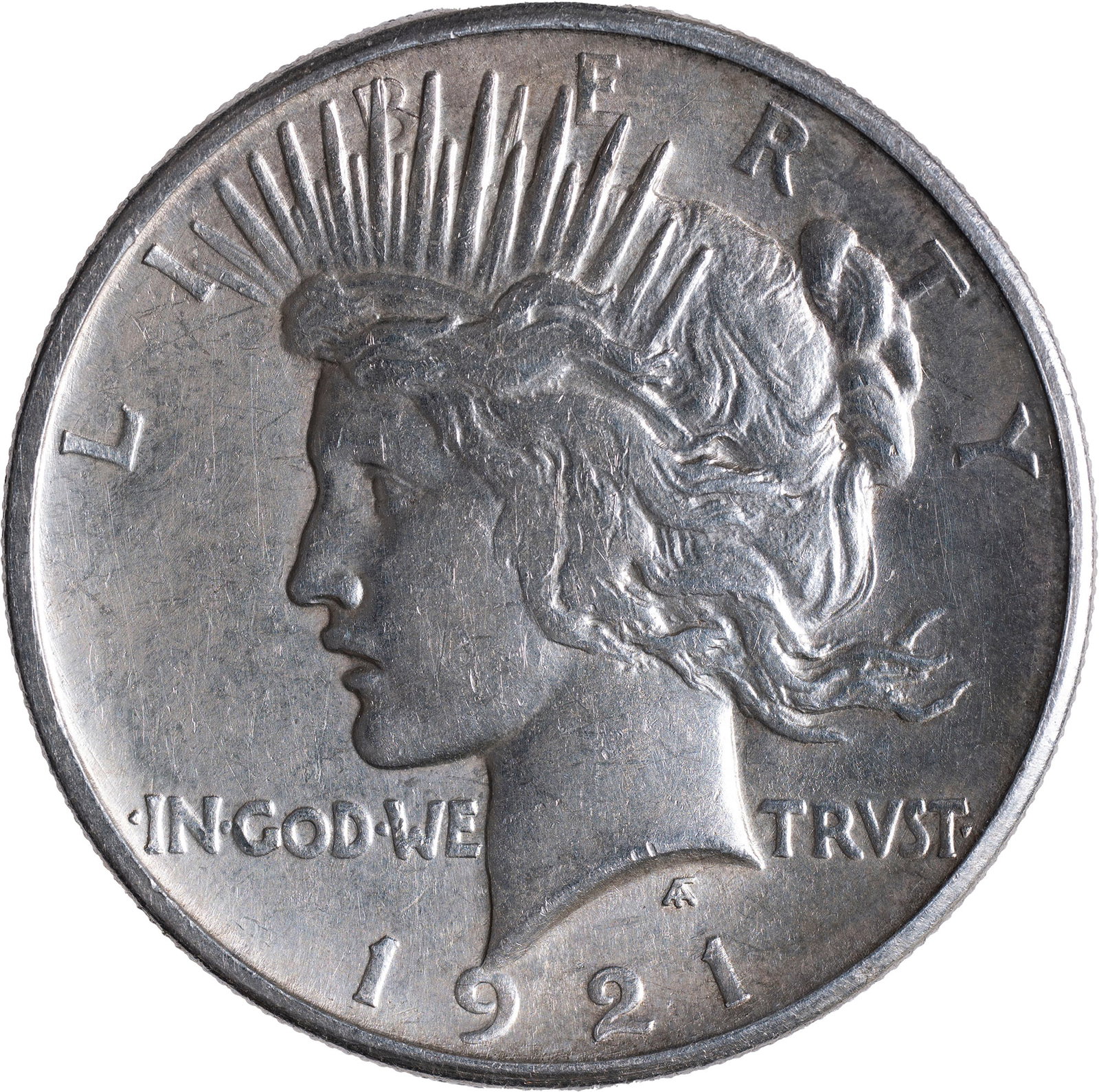 AU-50 1921 Peace Dollar (1 of 2)