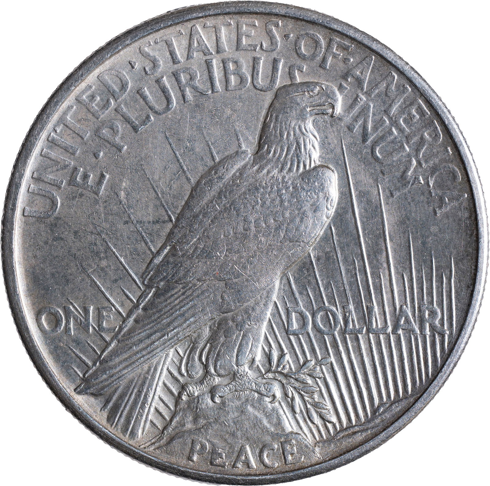 AU-50 1921 Peace Dollar - 2