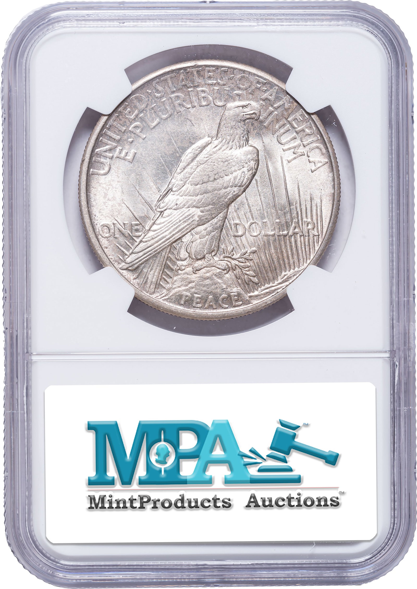 NGC MS-62 1921 Peace Dollar - 2