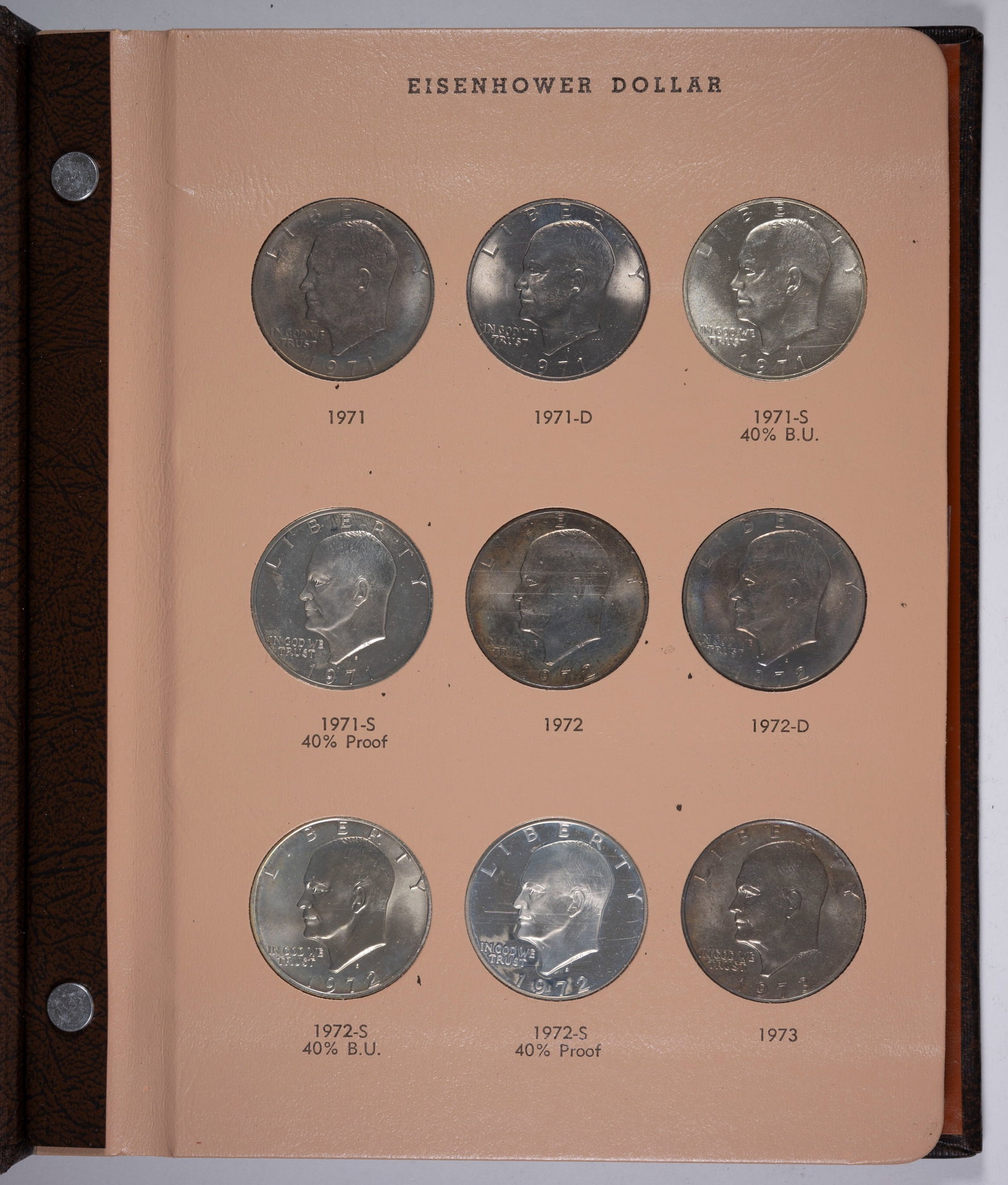 Complete Unc and Proof Eisenhower Dollar Set (1 of 4)