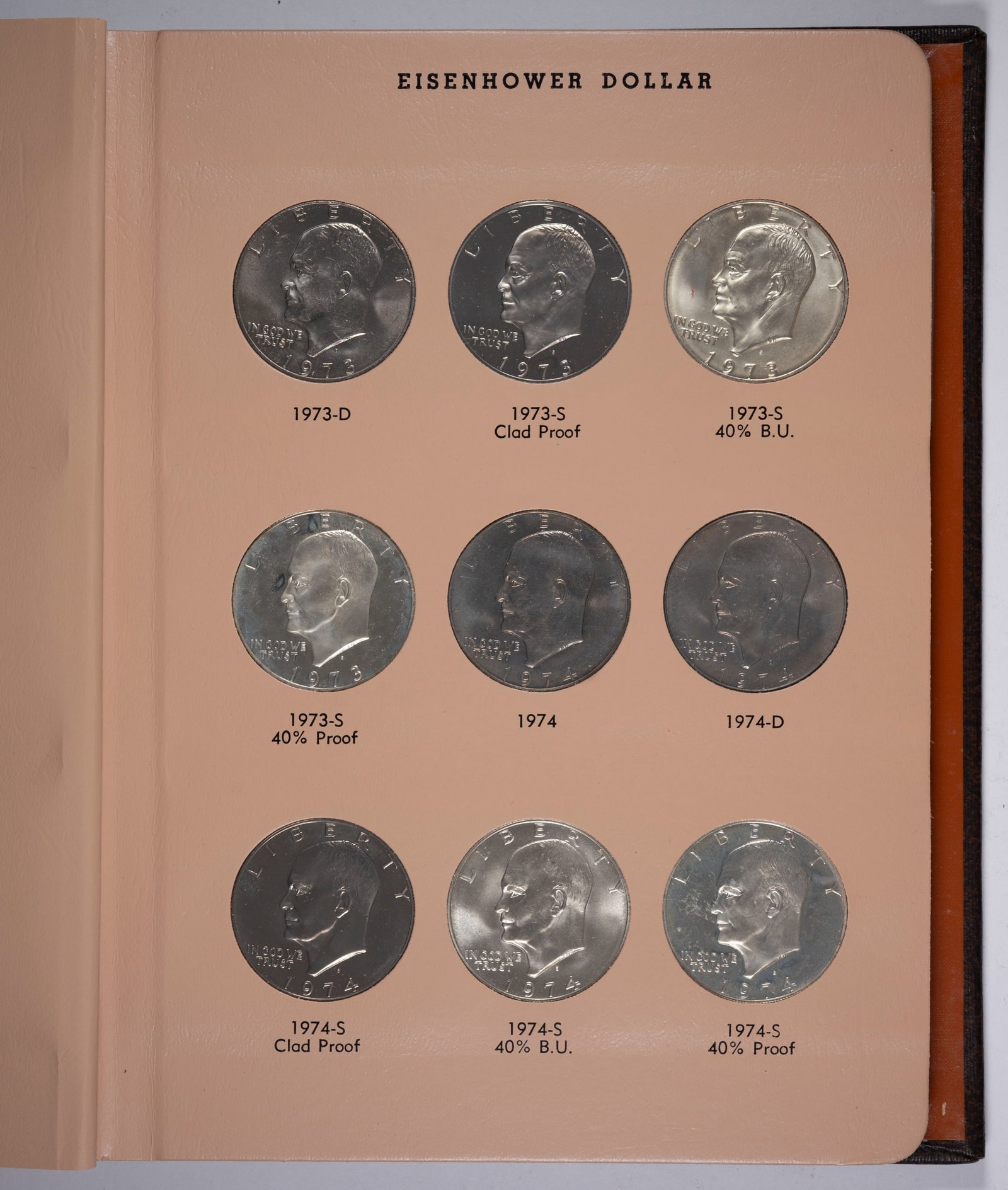 Complete Unc and Proof Eisenhower Dollar Set - 2