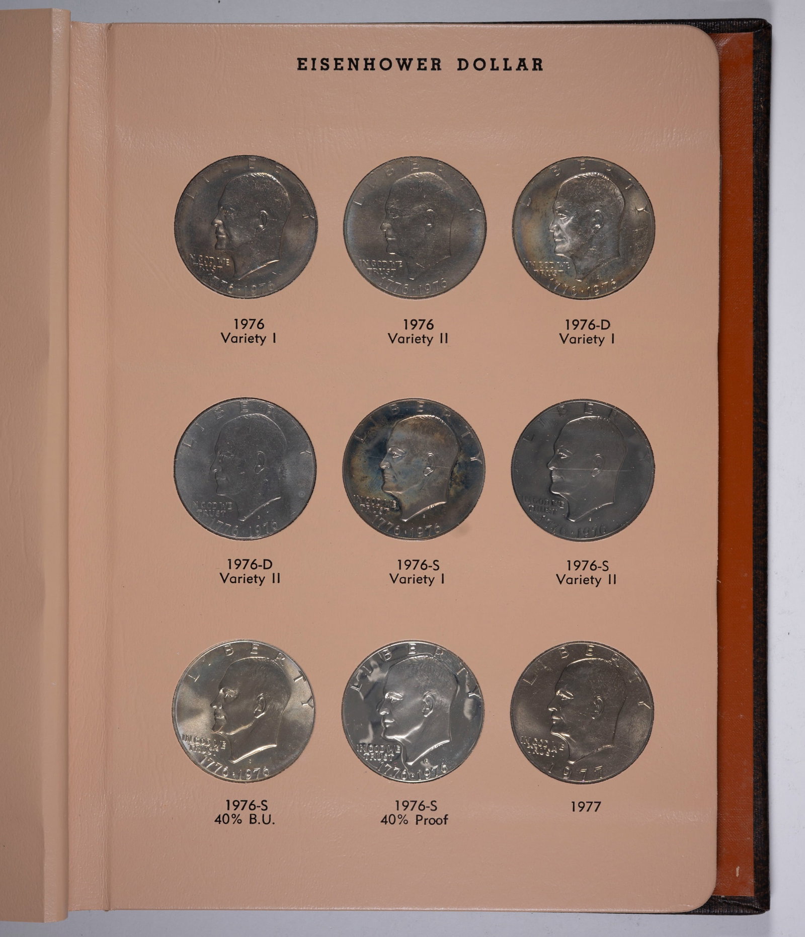 Complete Unc and Proof Eisenhower Dollar Set - 3