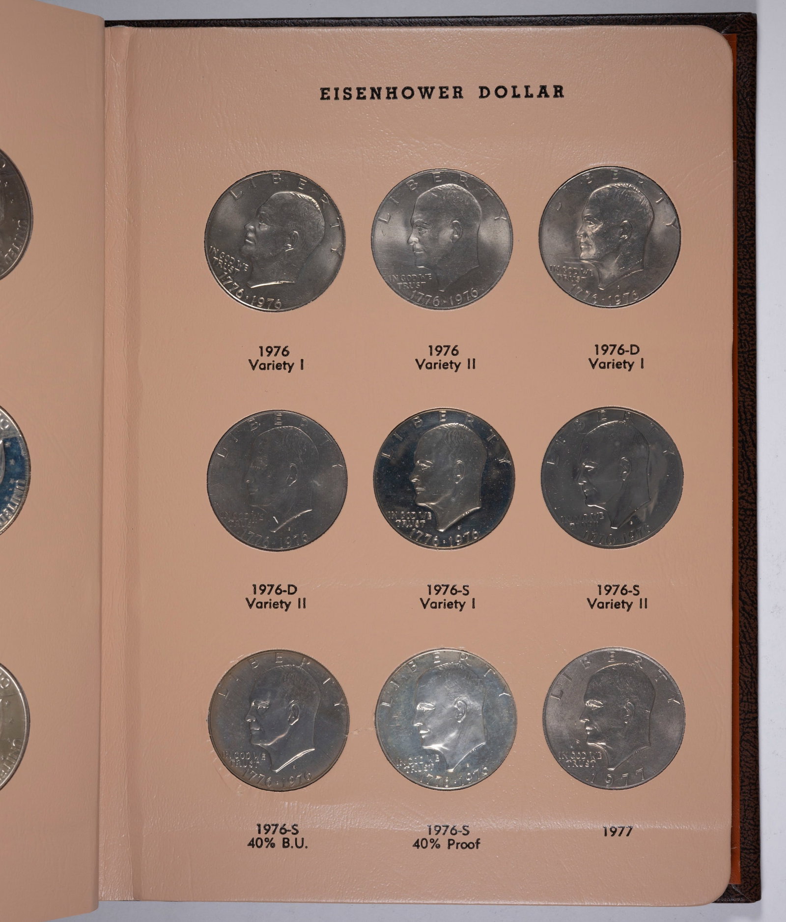 Complete Unc and Proof Eisenhower Dollar Set - 3