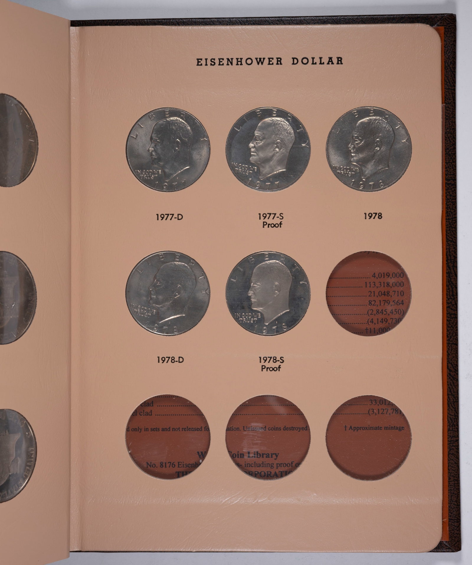 Complete Unc and Proof Eisenhower Dollar Set - 4