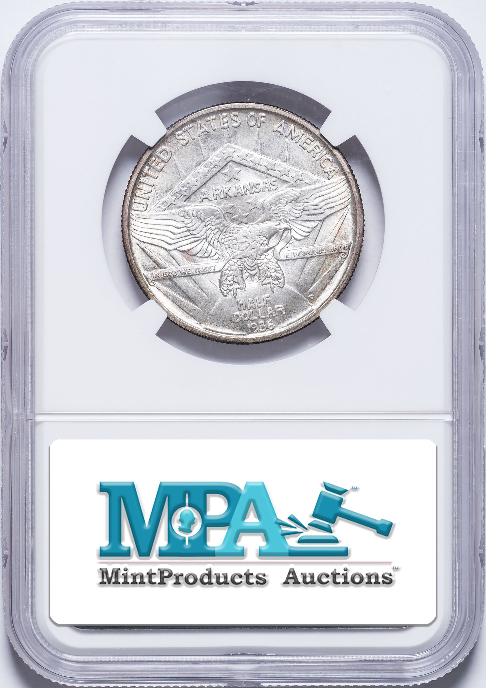 NGC MS-66 1936-D Arkansas Half Dollar - 2