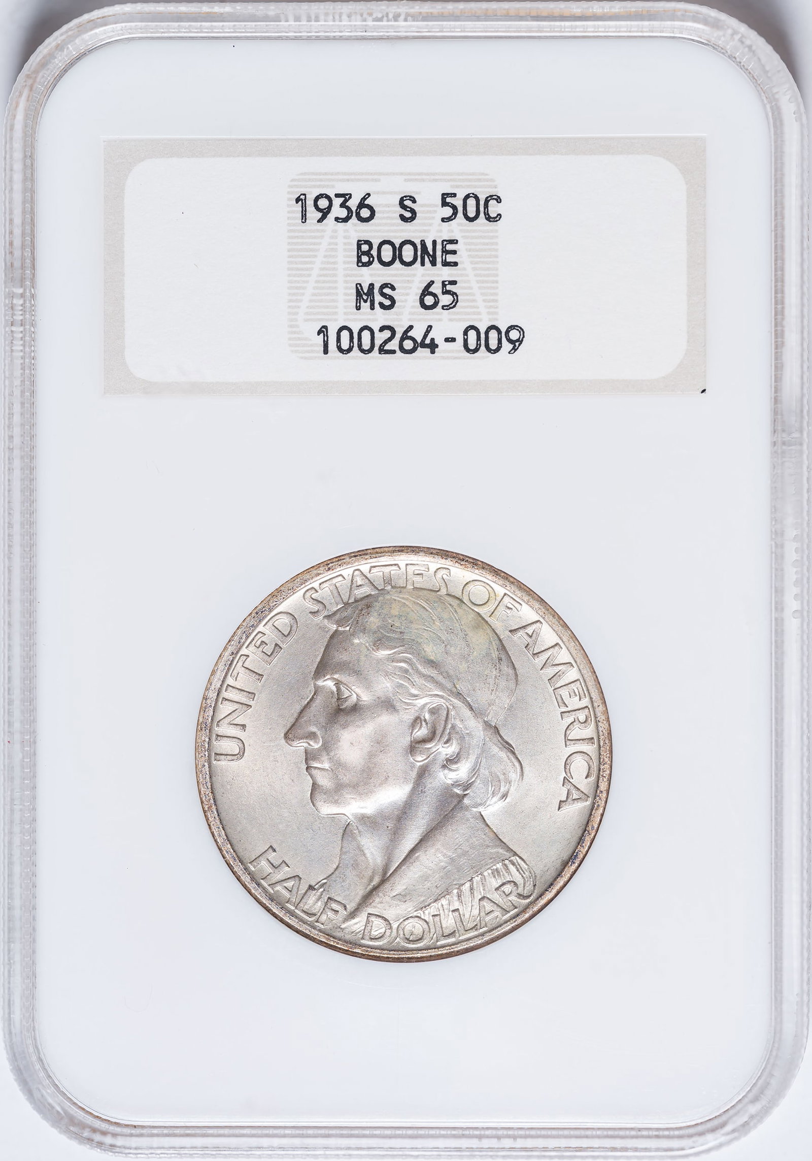 NGC MS-65 1936-S Boone Half Dollar (1 of 2)