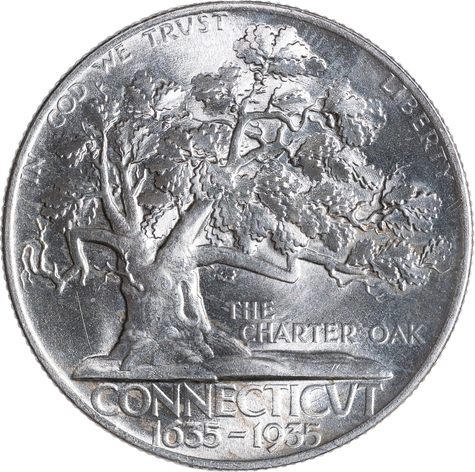 MS-64+ 1935 Connecticut Half Dollar (1 of 2)