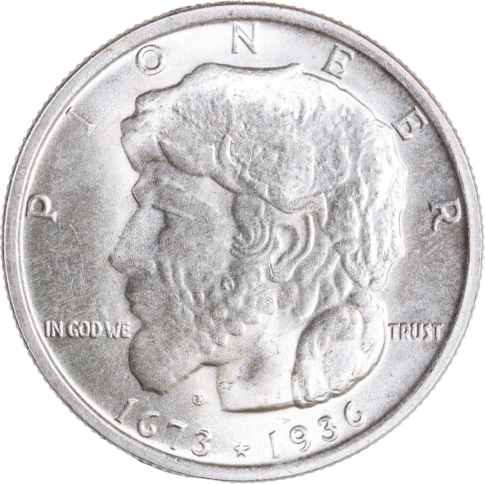 Gem MS-65 1936 Elgin Half Dollar: A frosty and brilliant mattelike Gem with lively cartwheels and enduring quality throughout.