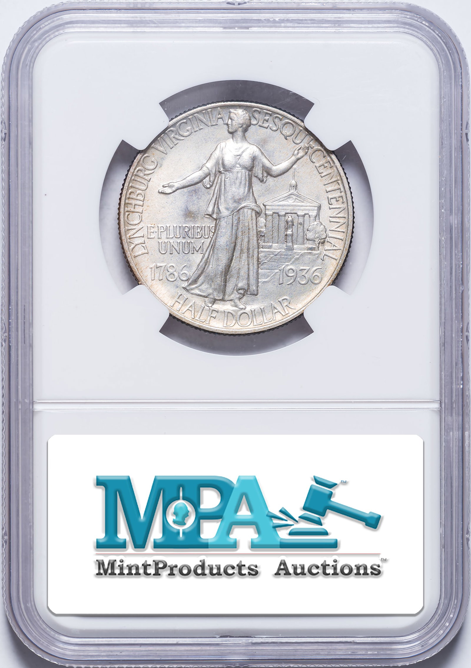 NGC MS-66 Toned 1936 Lynchburg Half Dollar - 2