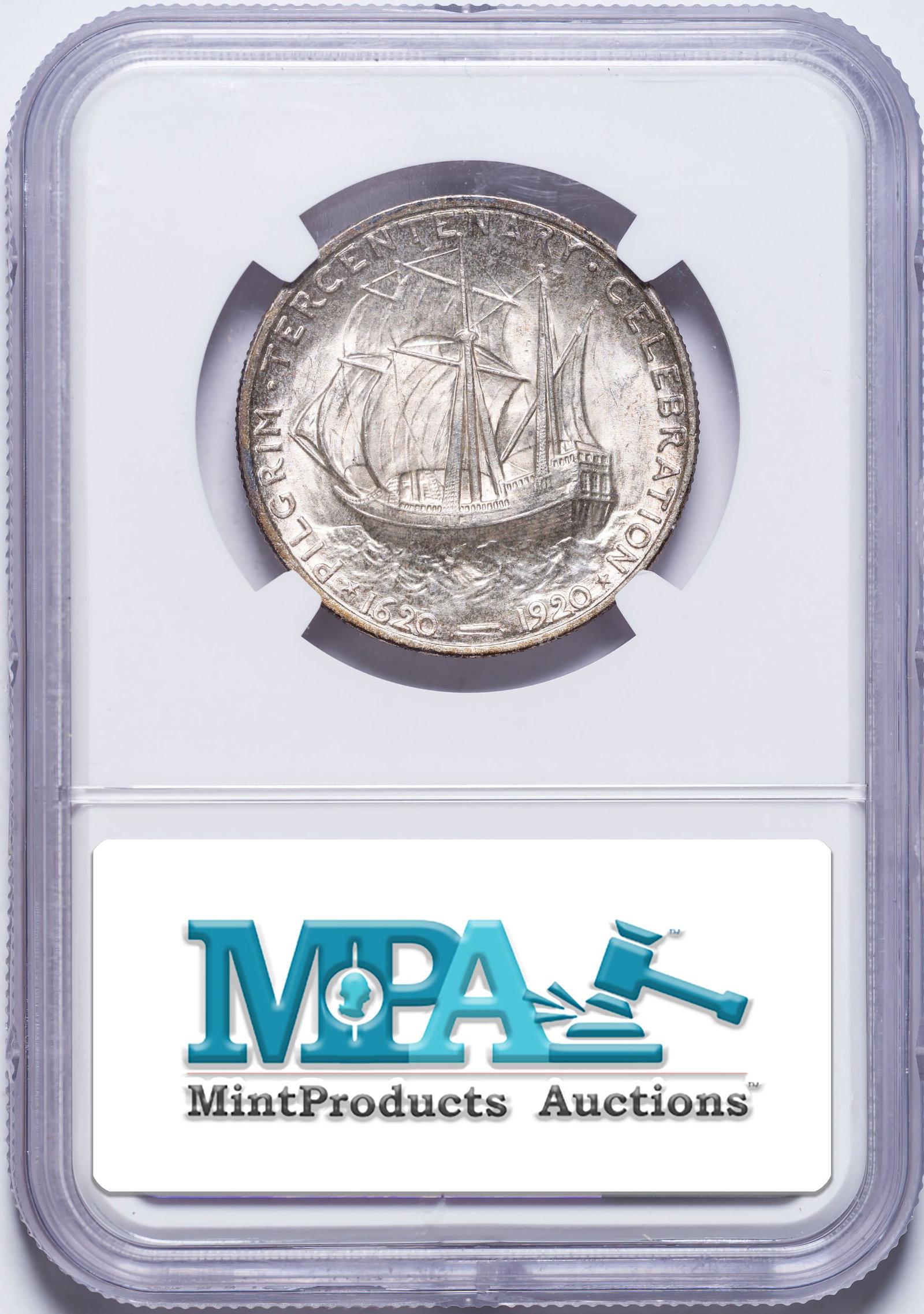 NGC MS-66+ 1920 Pilgrim Half Dollar - 2