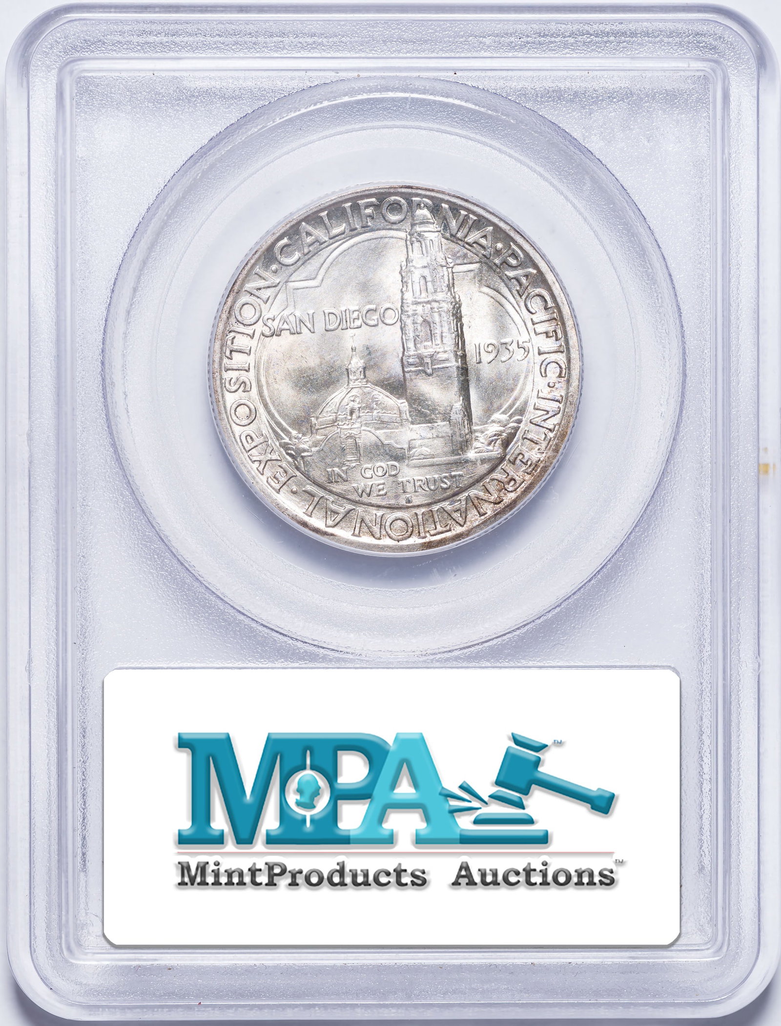 PCGS MS-65 CAC 1935-S San Diego Half Dollar - 2