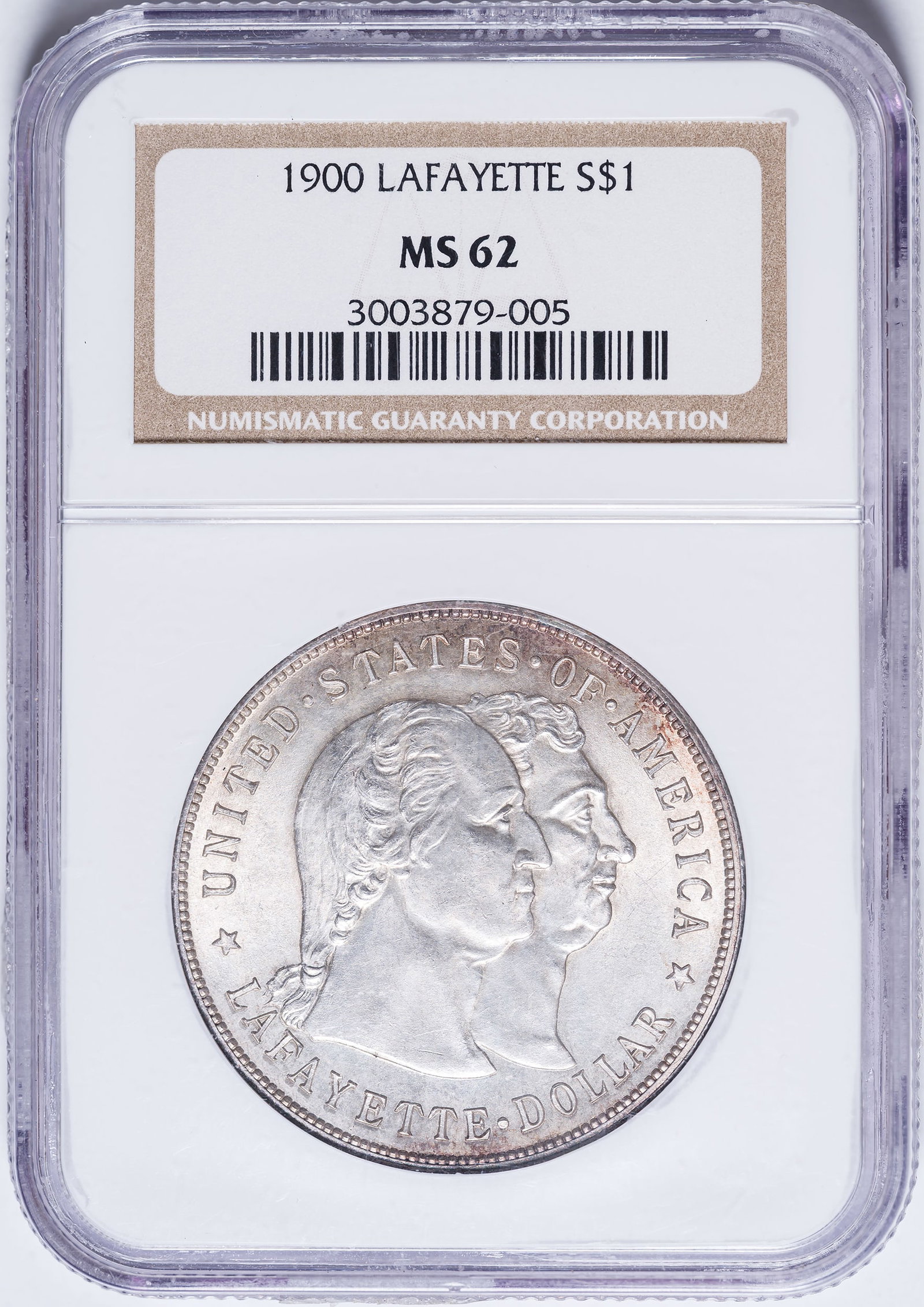 NGC MS-62 1900 LaFayette Dollar (1 of 2)