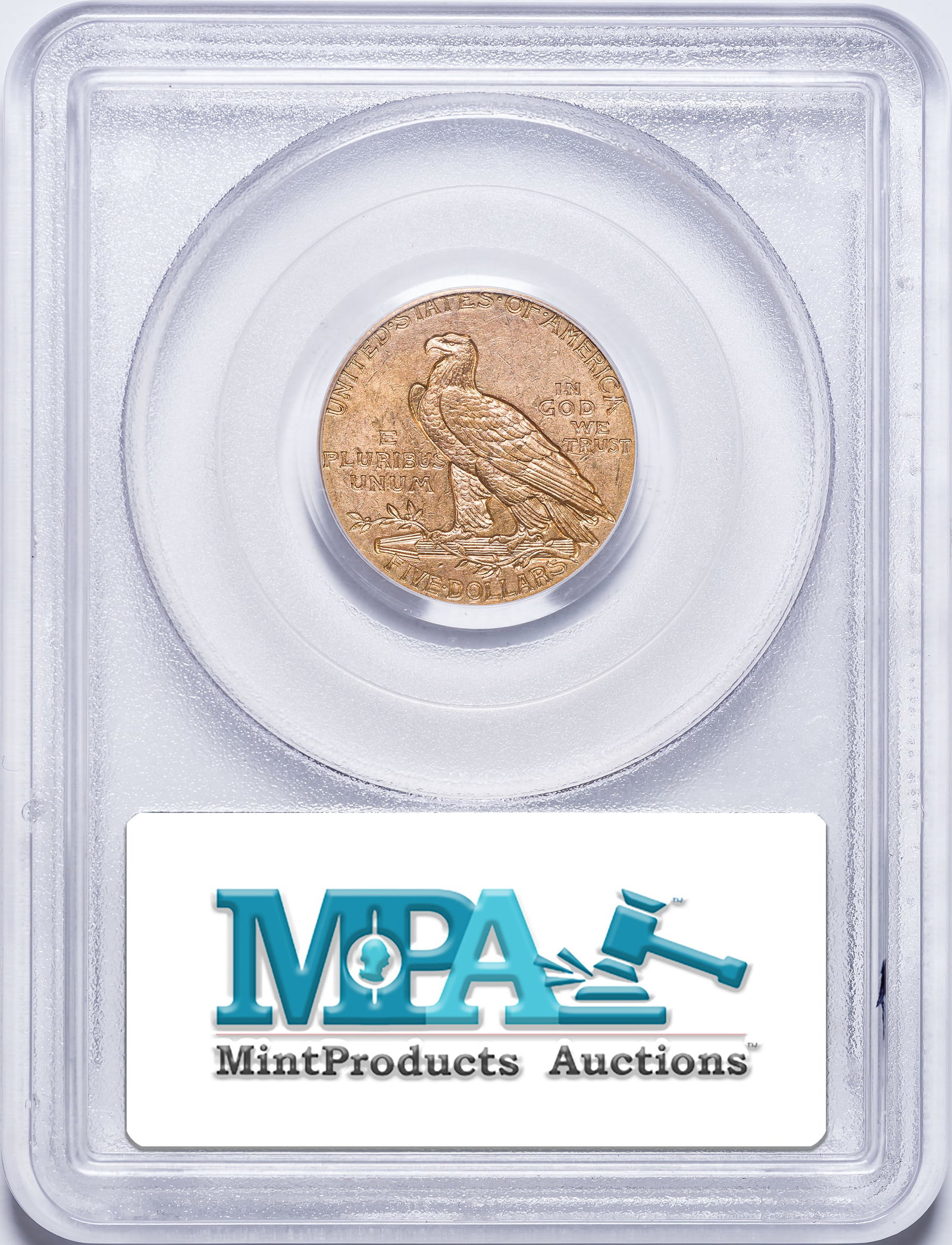 PCGS MS-62 1912 $5 Gold Indian - 2