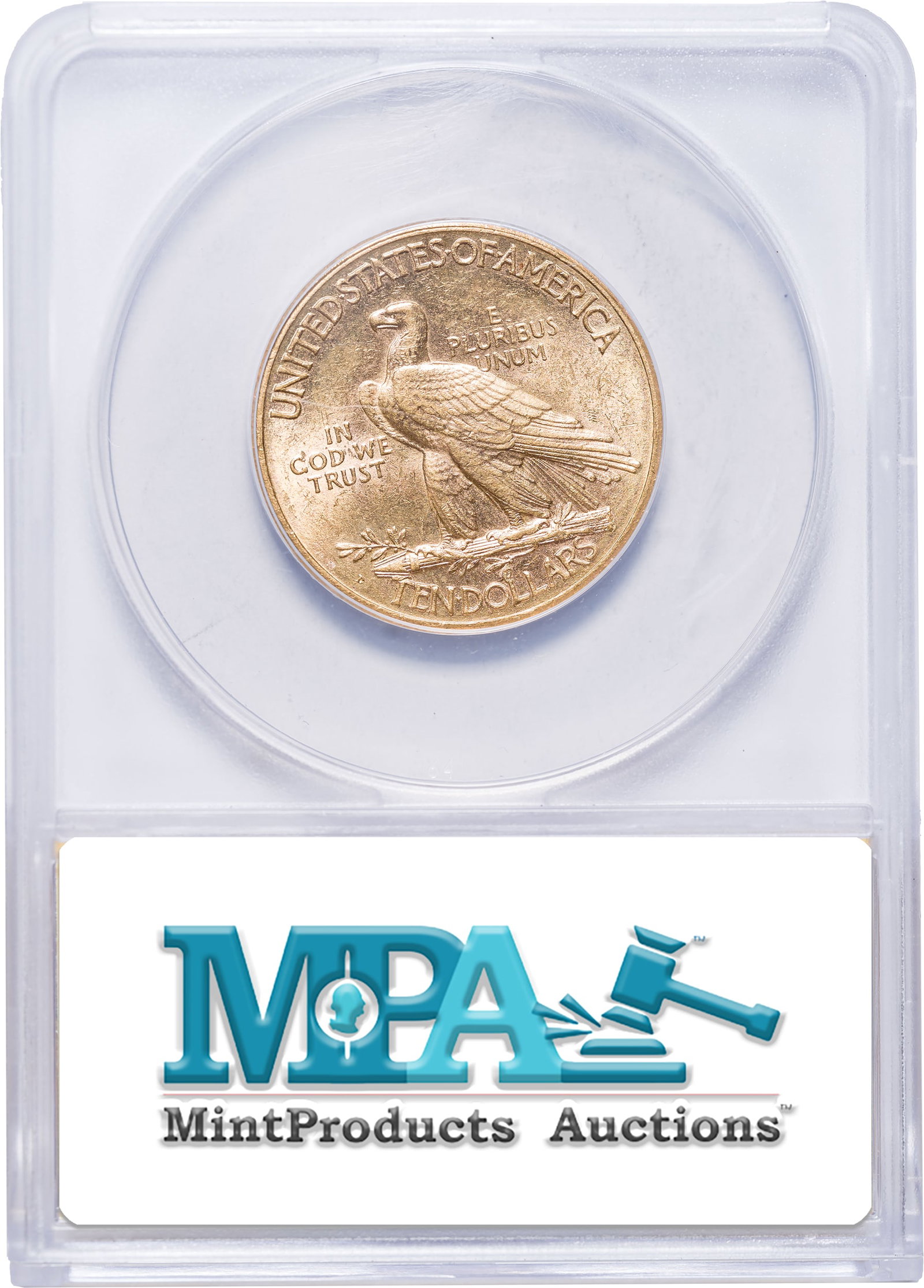 ANACS AU-58 1911-D $10 Gold Indian - 2