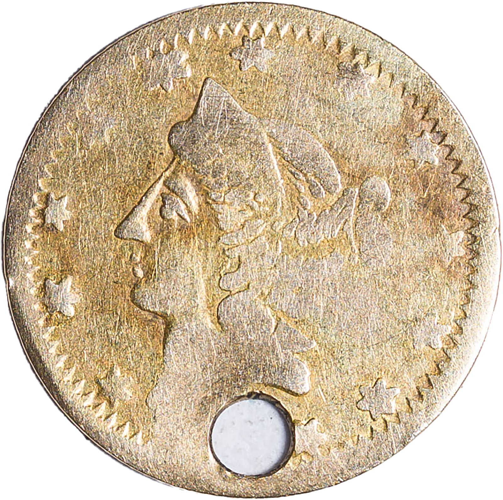 Fine-VF Details 1864 Cal Gold Half Dollar (1 of 2)