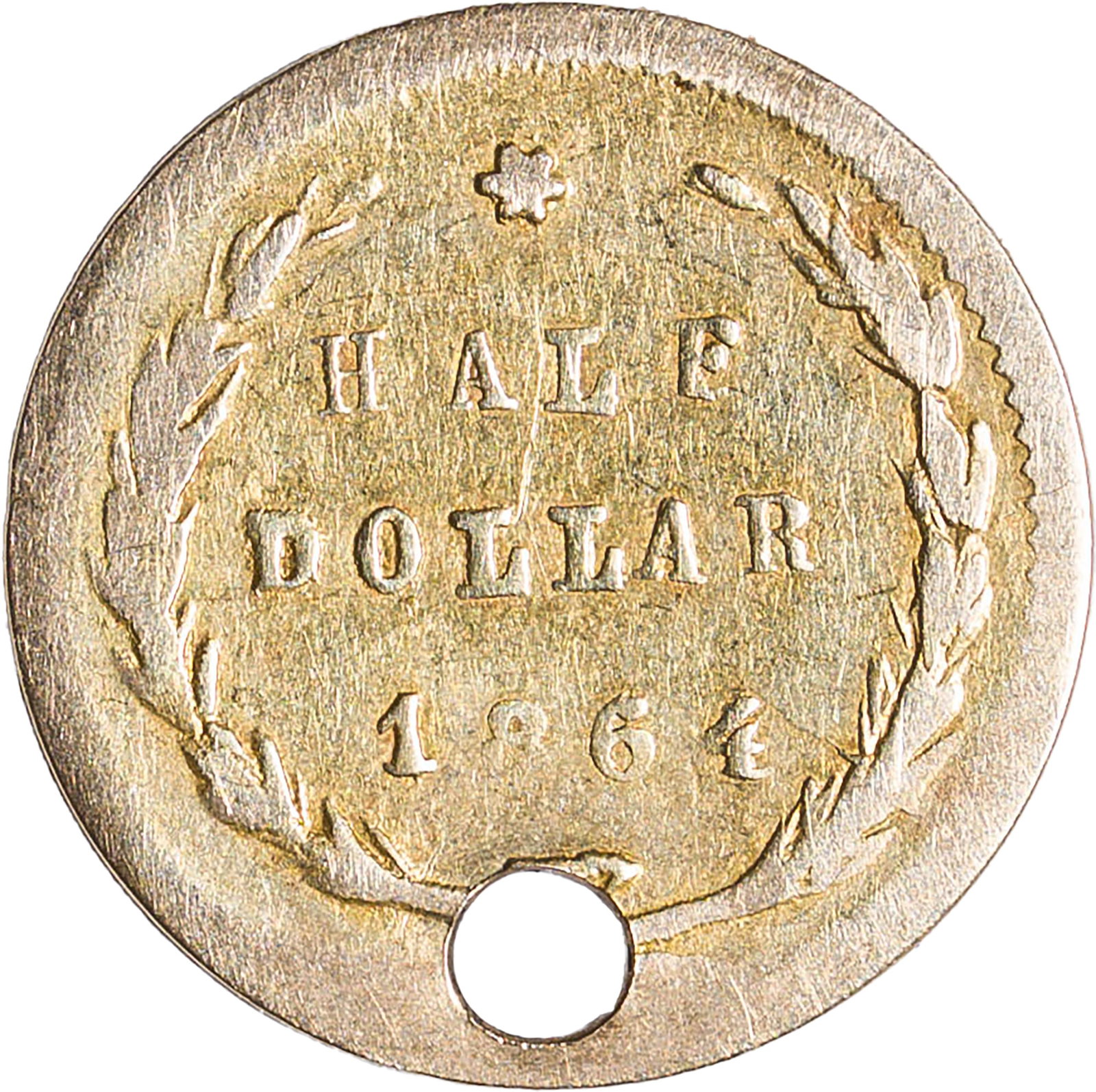 Fine-VF Details 1864 Cal Gold Half Dollar - 2