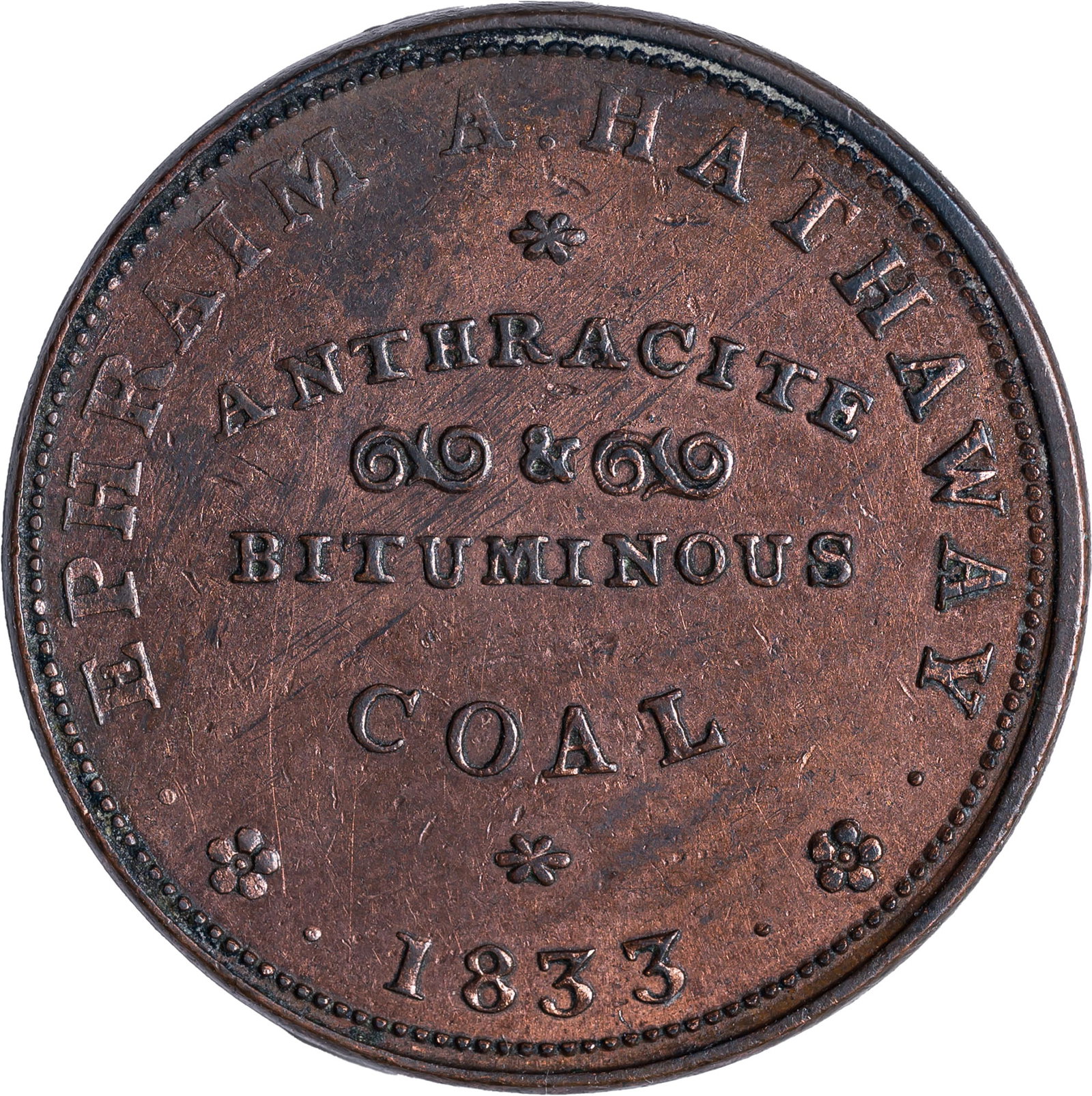 EF Details 1833 Hard Times Token - 2