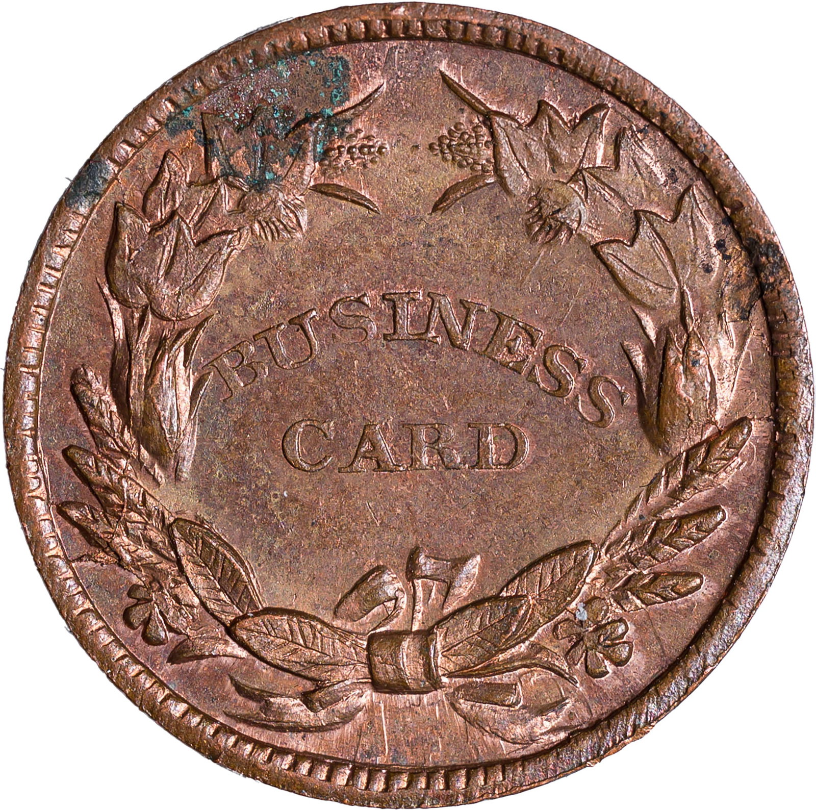 MS-60 RB Undated Store Card Civil War Token - 2