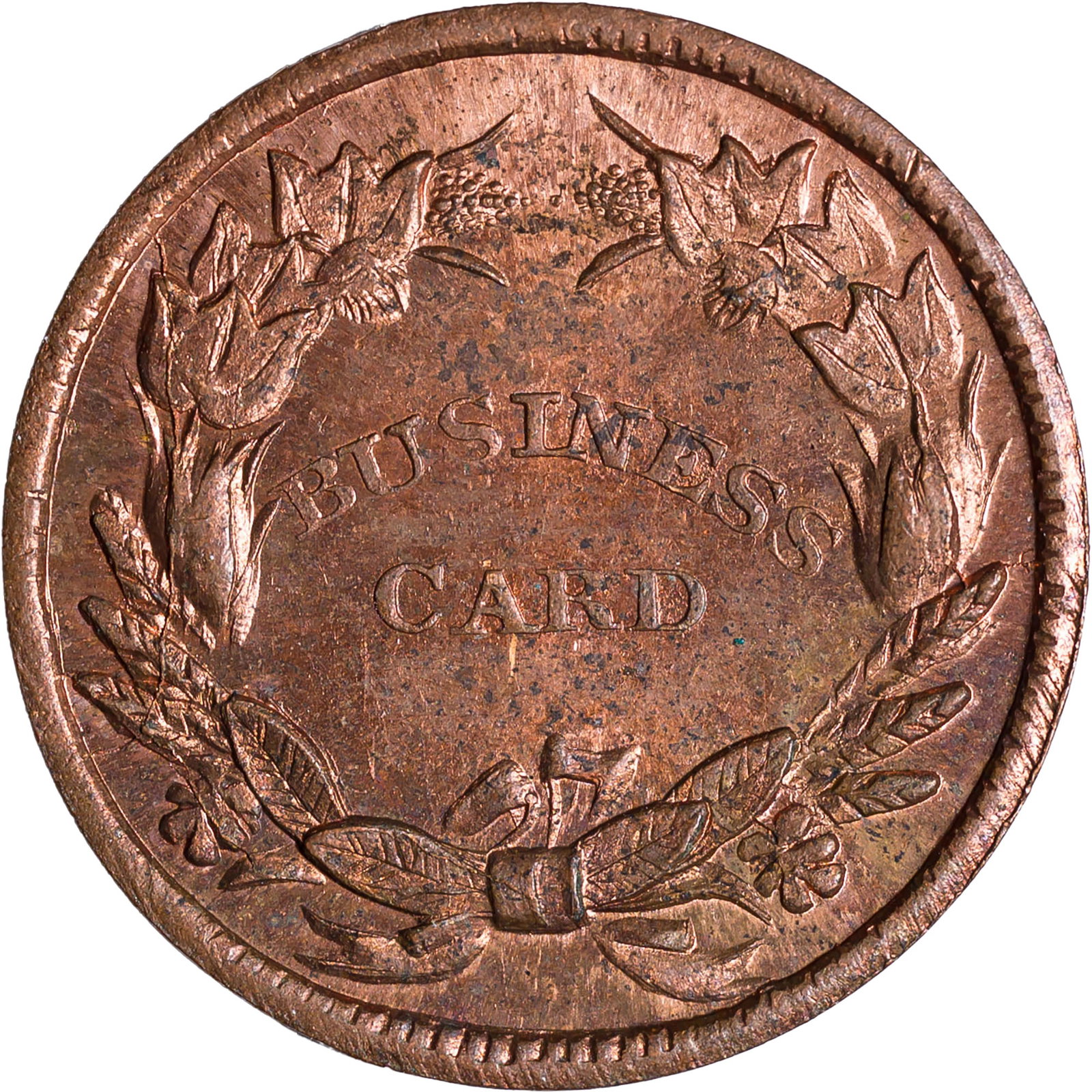 MS-64 RB Undated Store Card Civil War Token - 2