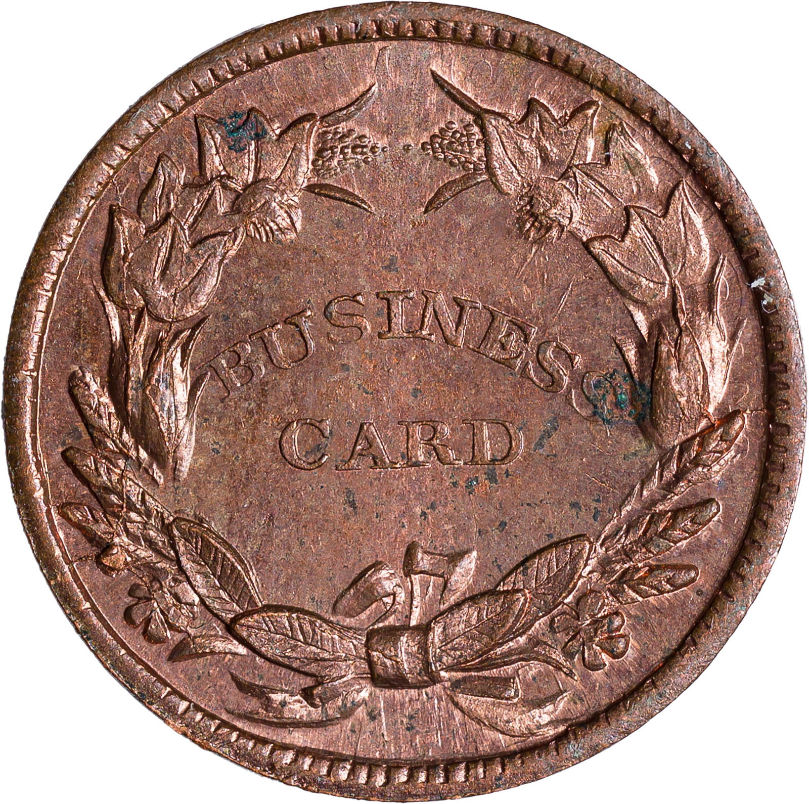 MS-64 RB Undated Store Card Civil War Token - 2