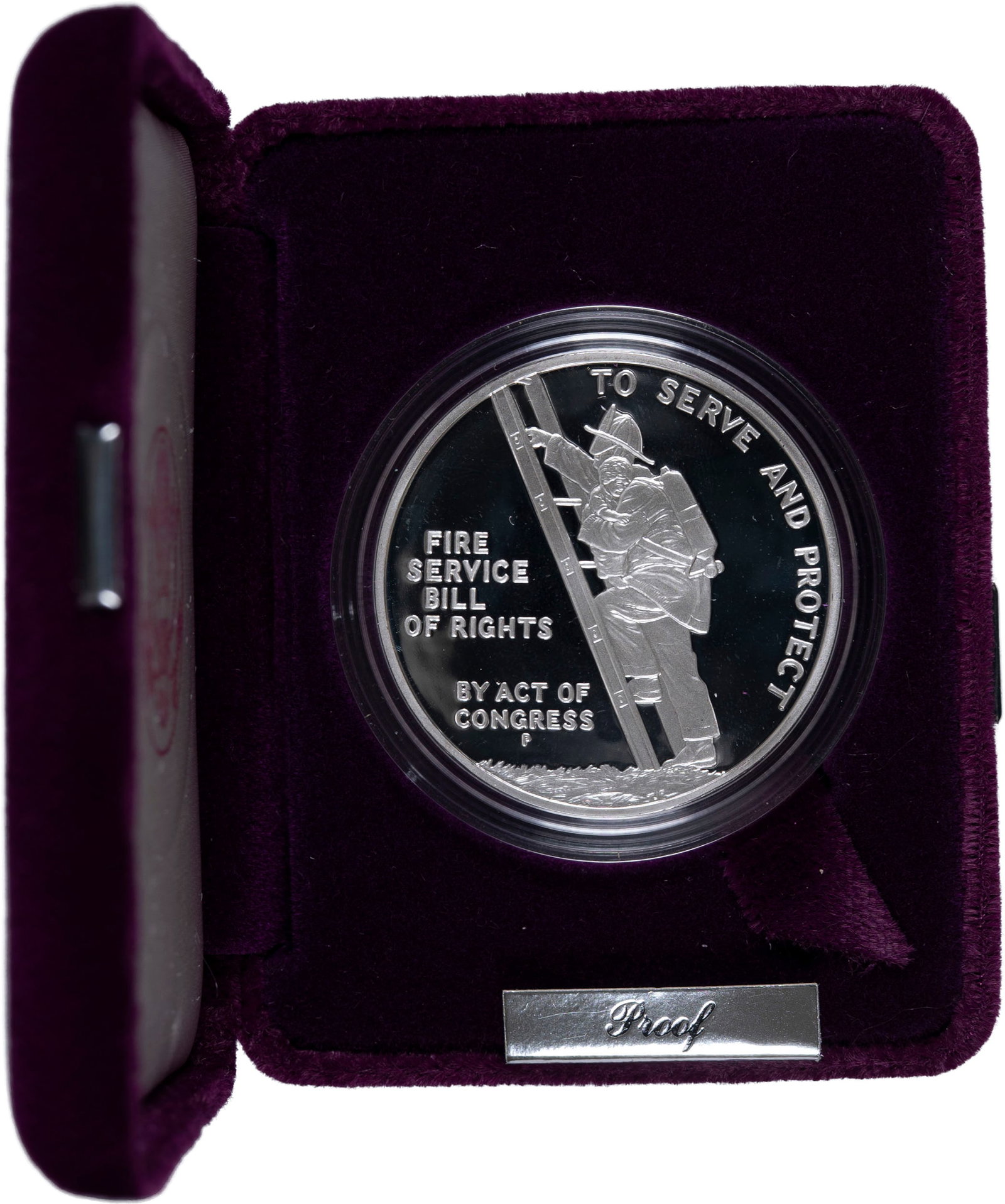 1992 Ben Franklin Silver Fire Fighters Medal - 2