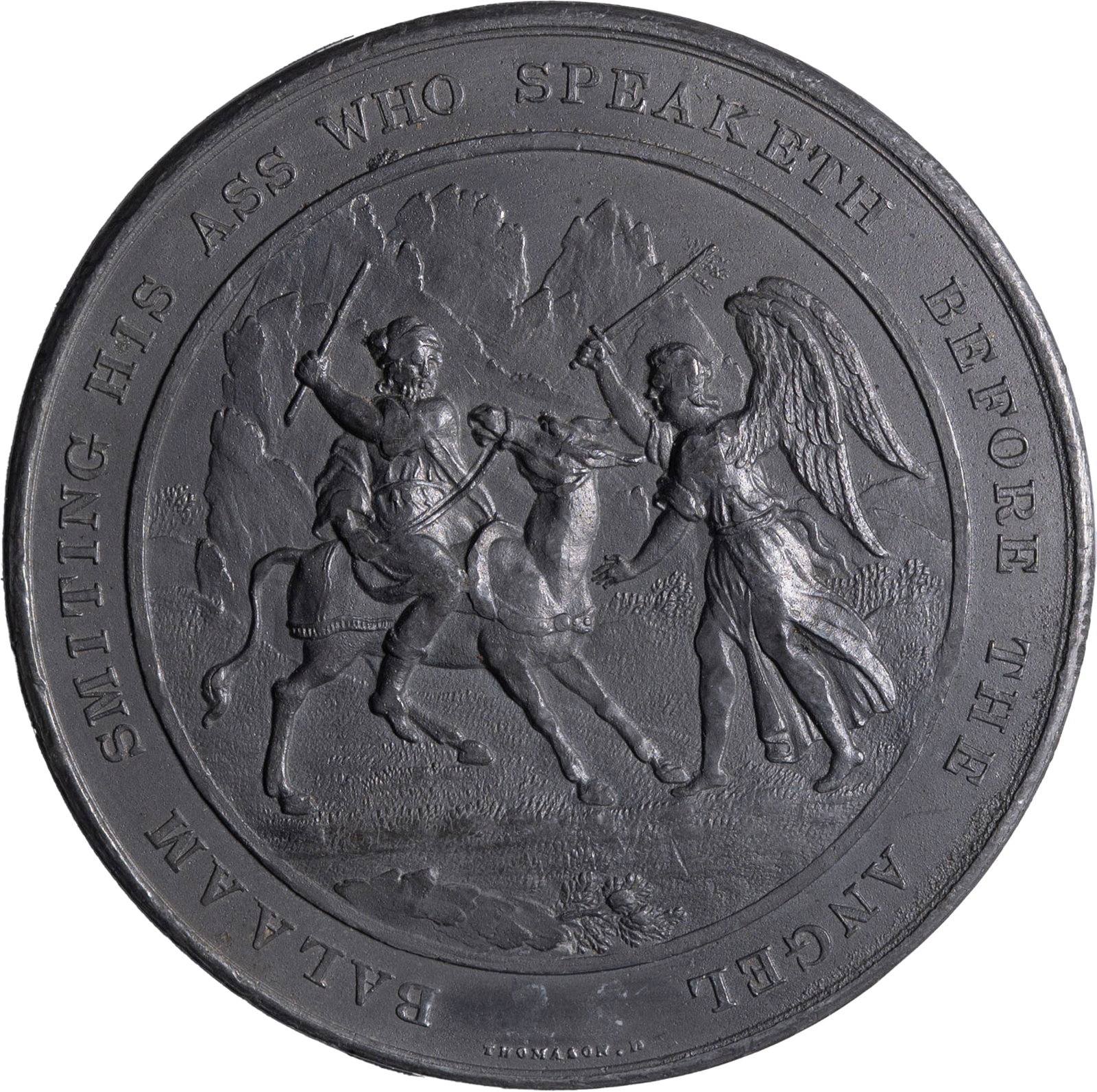 Early Cast Copy Of Balaam Biblical Medal (1 of 2)