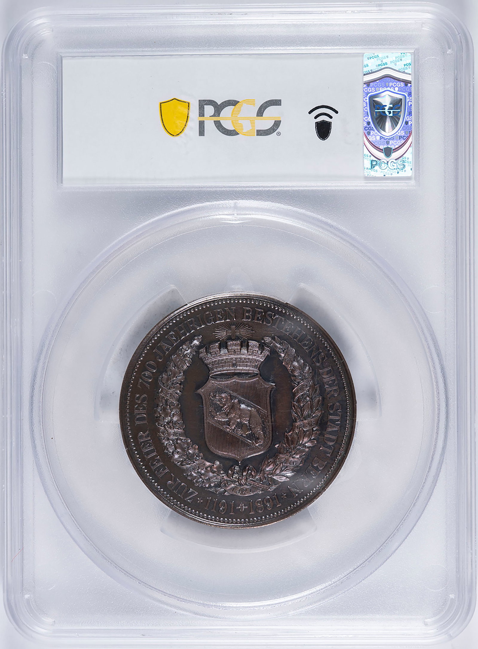 PCGS SP-63 1891 Swiss 700th Anniversary Medal - 2