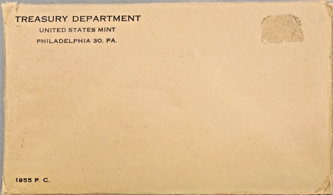 Gem 1955 Flat Pack Proof Set: In original government packing envelope.
